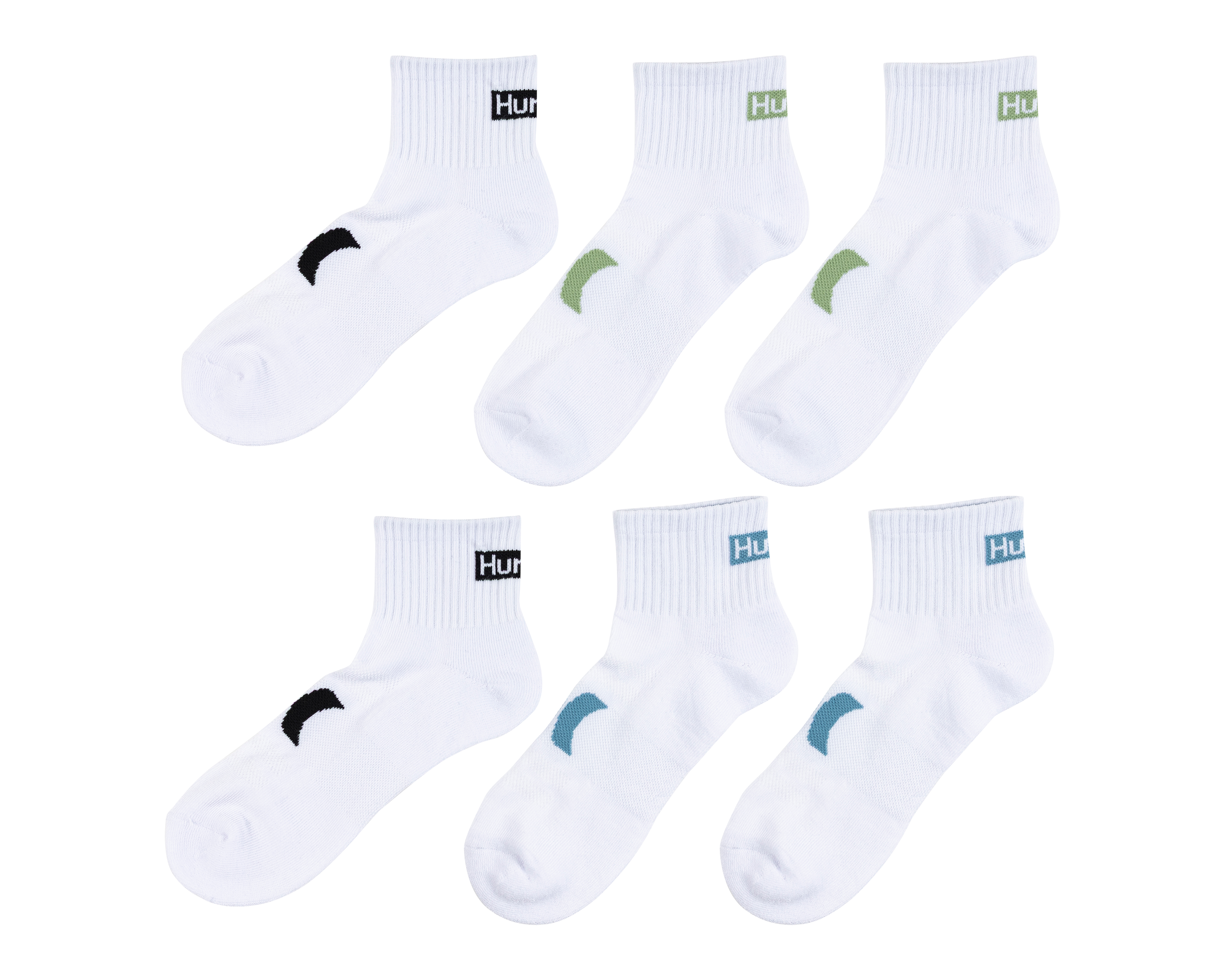 Foto 2 pulgar | Foto 1 | Calcetas Deportivas Hurley para Hombre 6 Pares