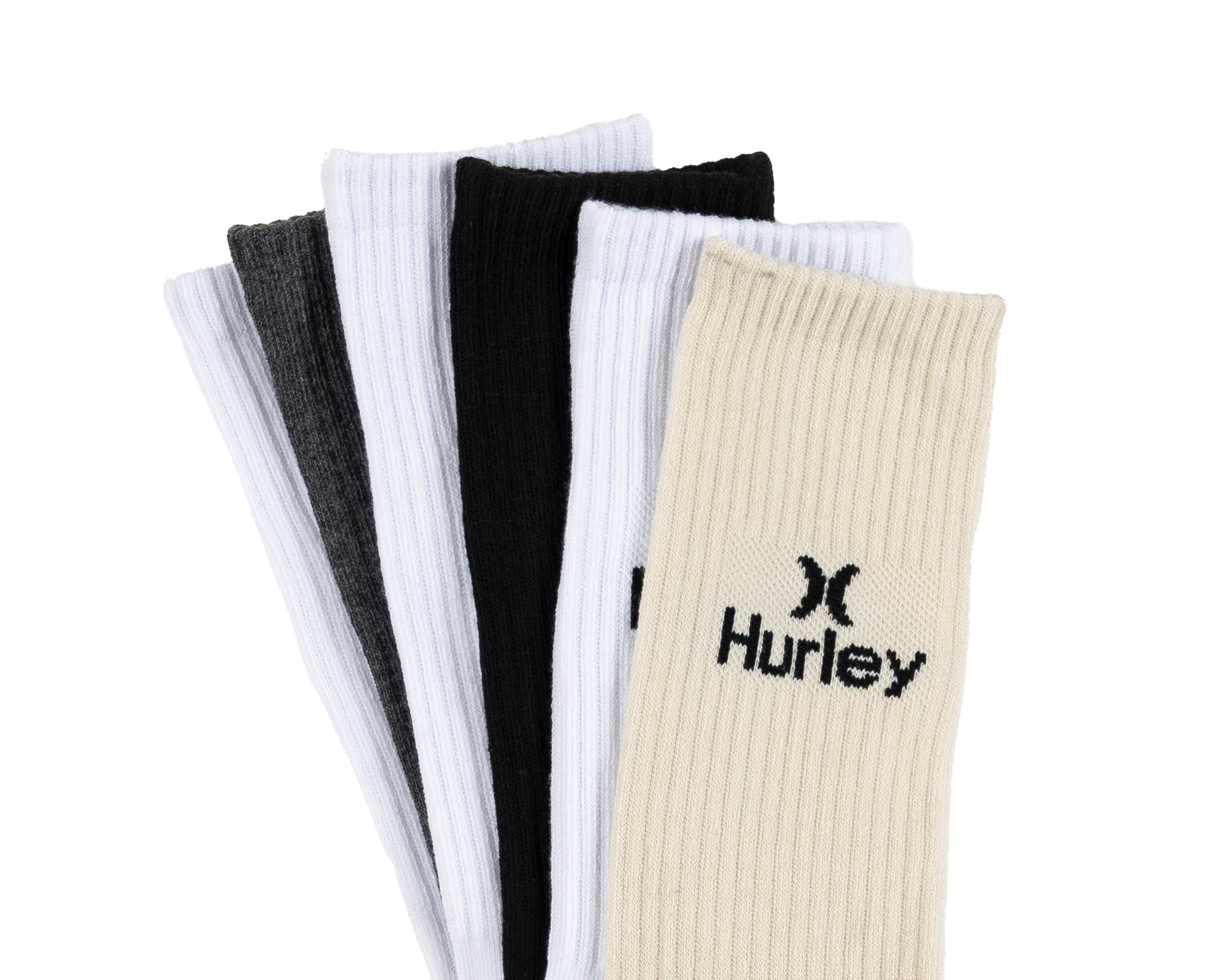 Foto 3 pulgar | Foto 2 | Calcetas Deportivas Hurley para Hombre 6 Pares
