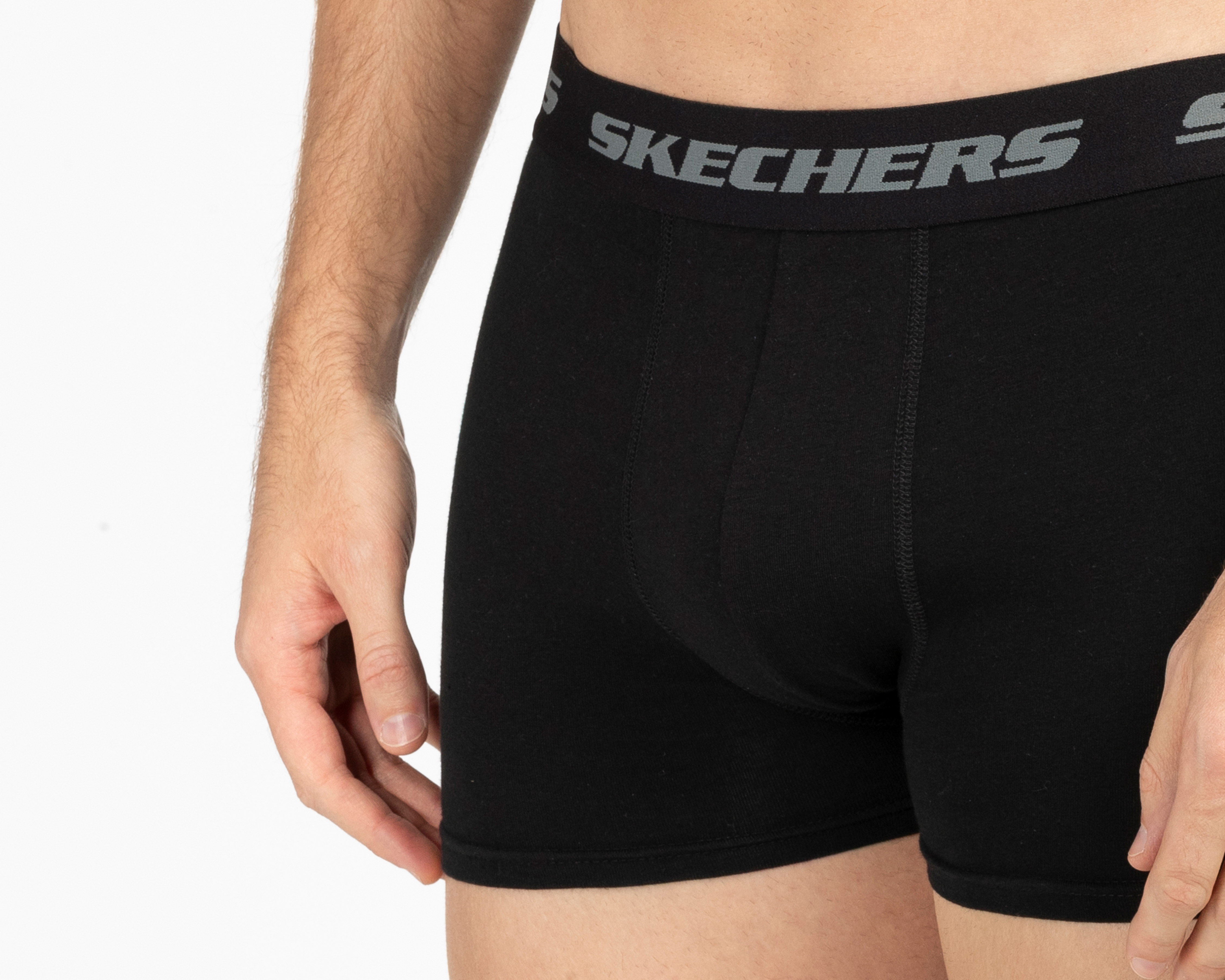 Foto 5 pulgar | Foto 4 | Bóxer Corto Skechers para Hombre 3 Piezas