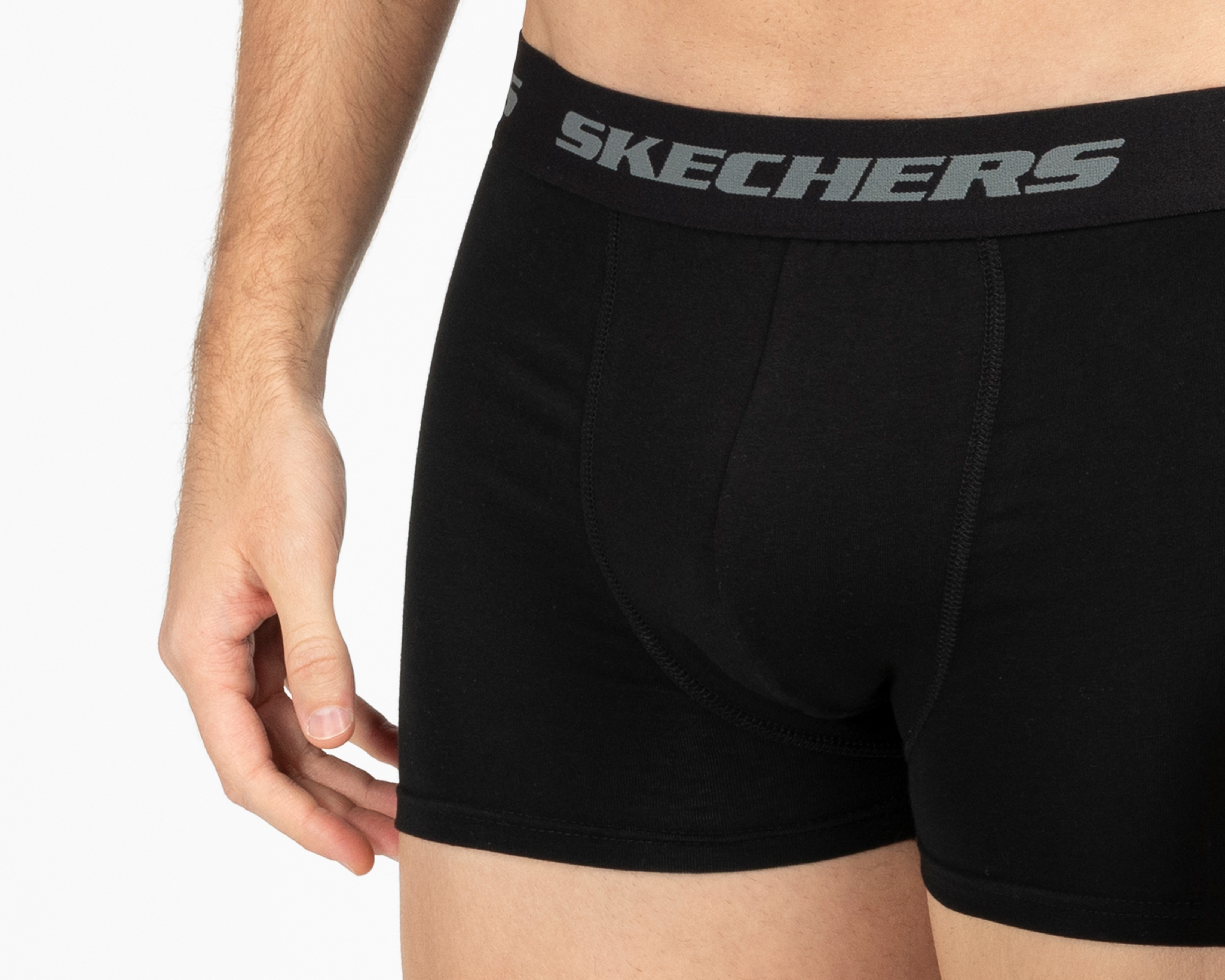 Foto 5 pulgar | Foto 4 | Bóxer Corto Skechers para Hombre 3 Piezas