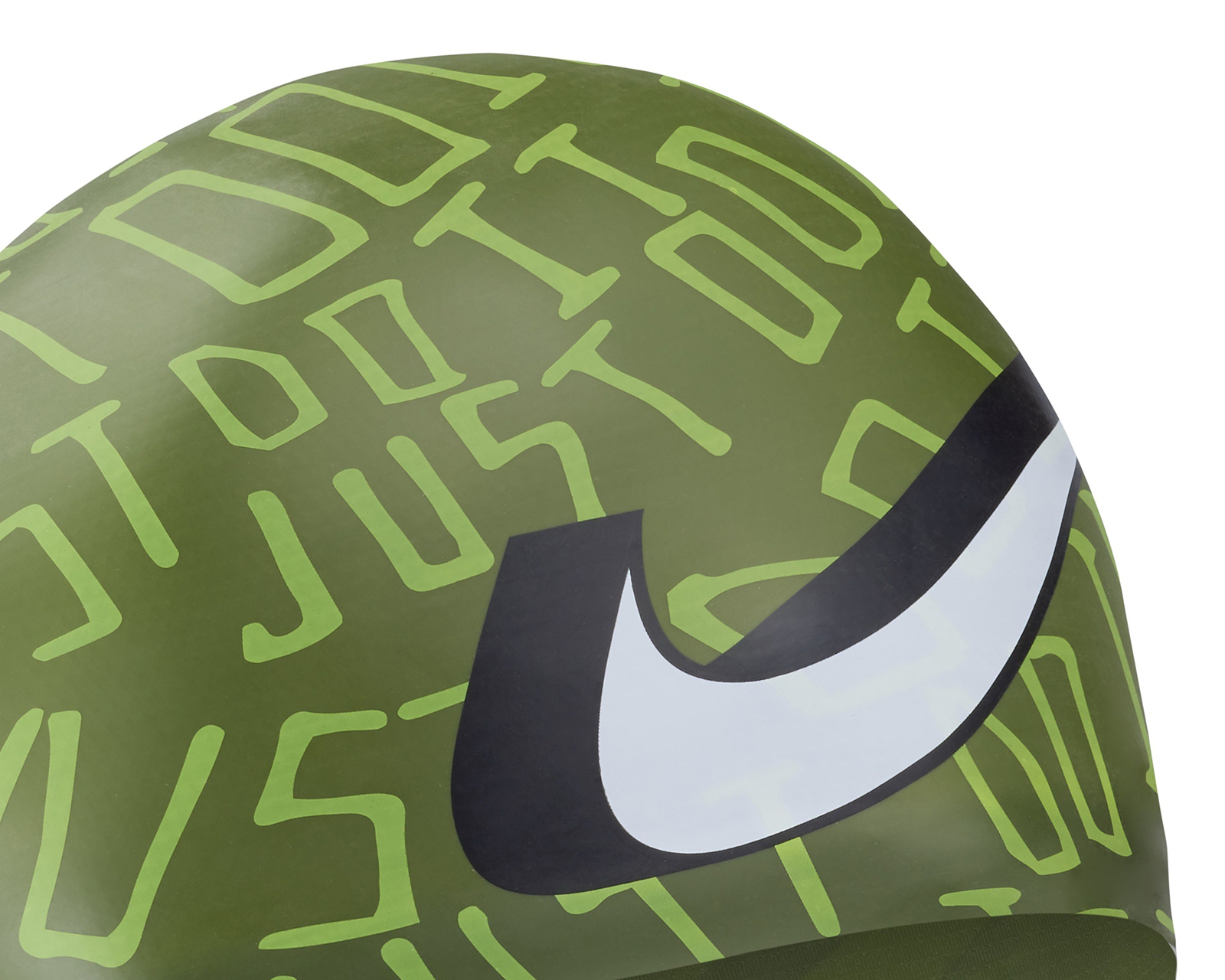 Foto 3 pulgar | Foto 2 | Gorro para Natación Nike JDI Scribble Verde Unitalla