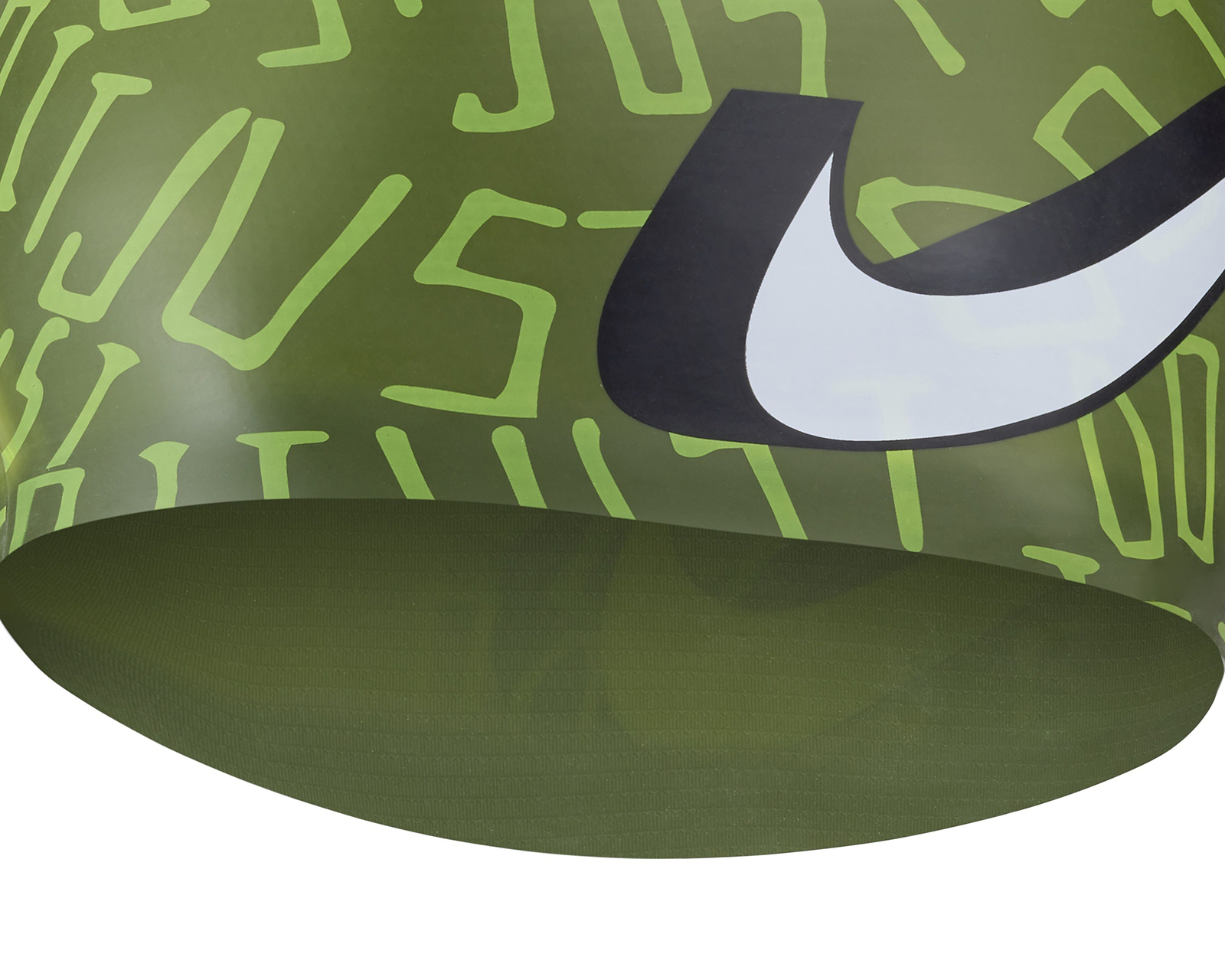 Foto 4 pulgar | Foto 3 | Gorro para Natación Nike JDI Scribble Verde Unitalla