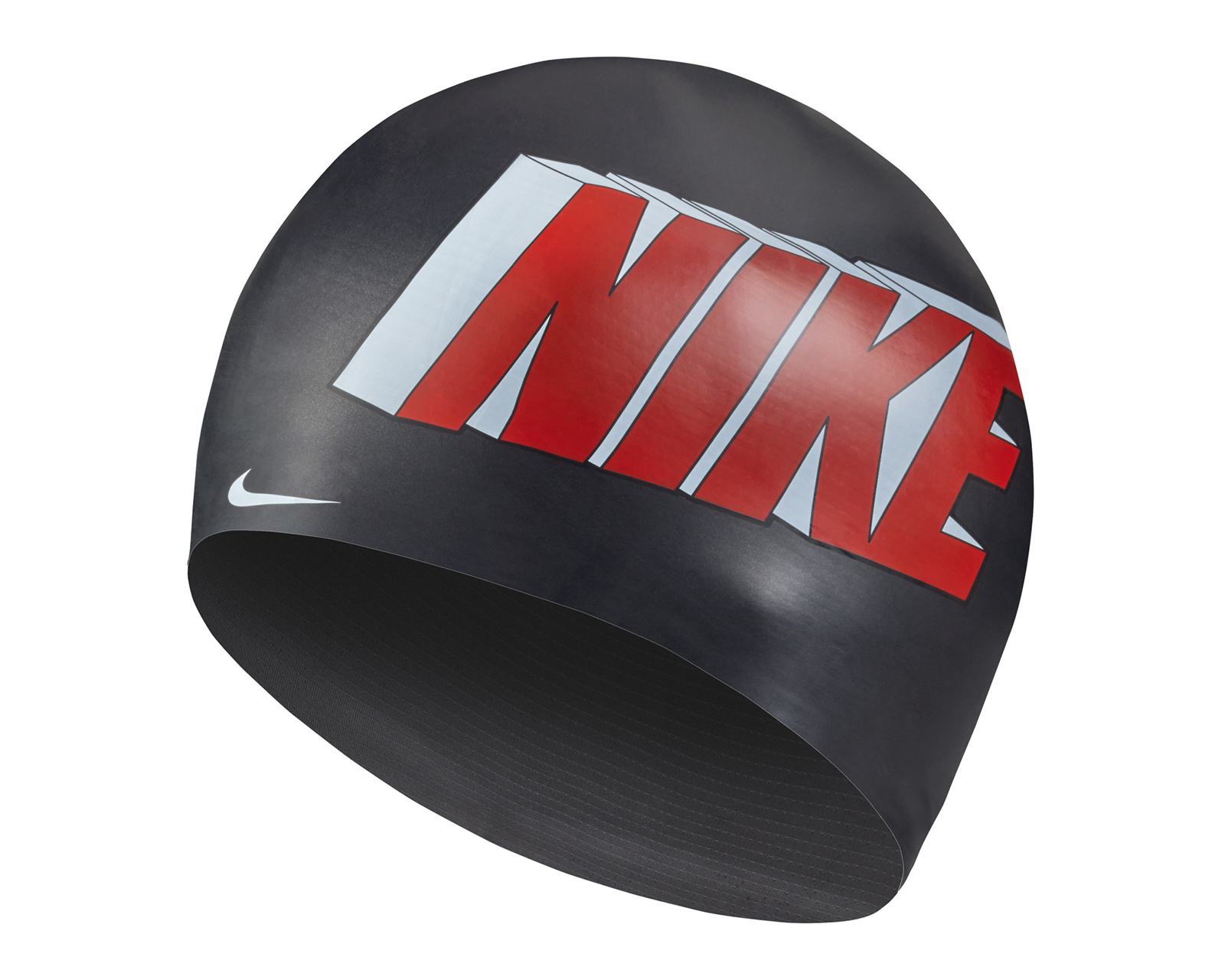 Foto 2 pulgar | Foto 1 | Gorro para Natación Nike Multi Graphic Negro Unitalla
