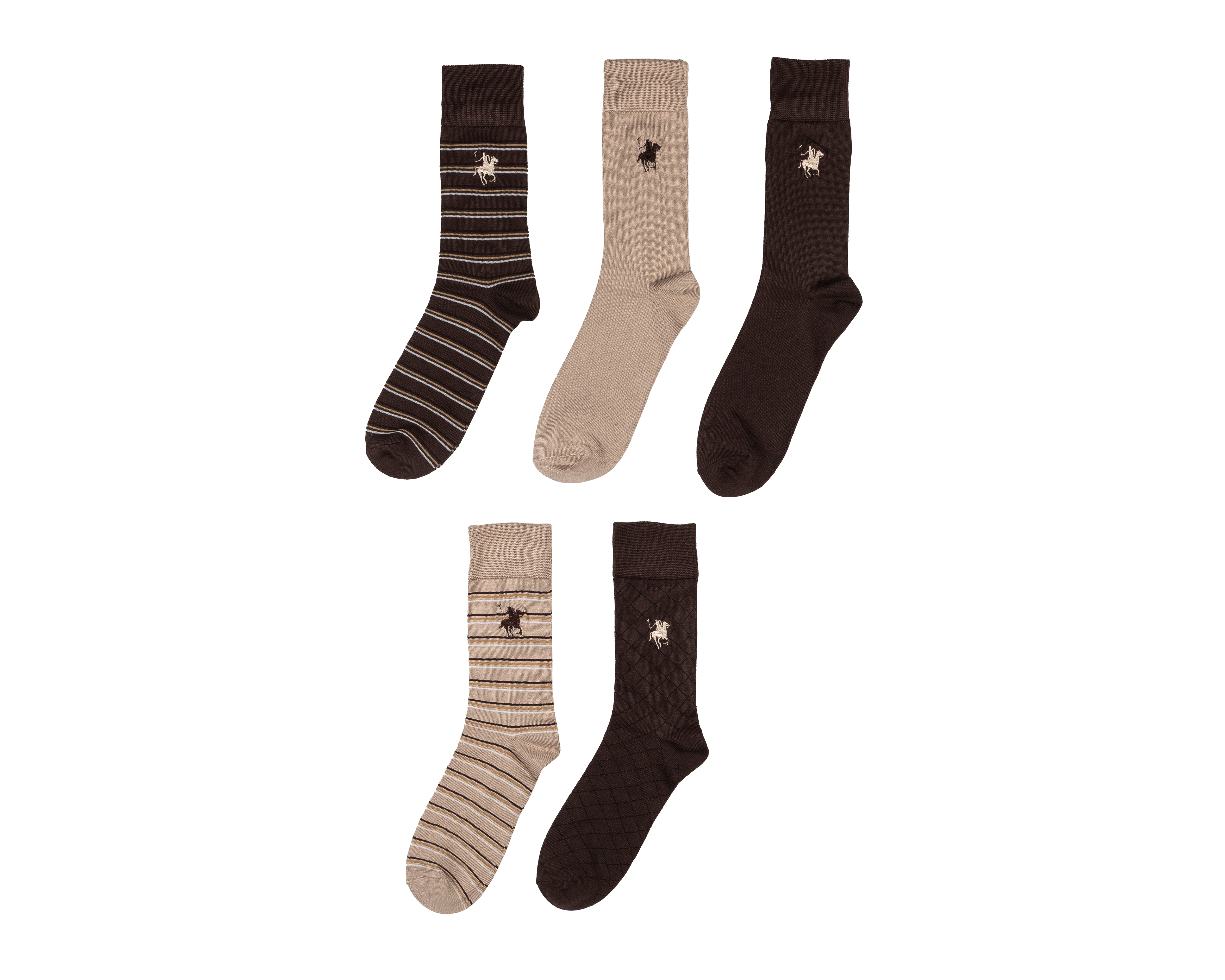 Calcetas de Vestir York Team Polo Club para Hombre 5 Pares