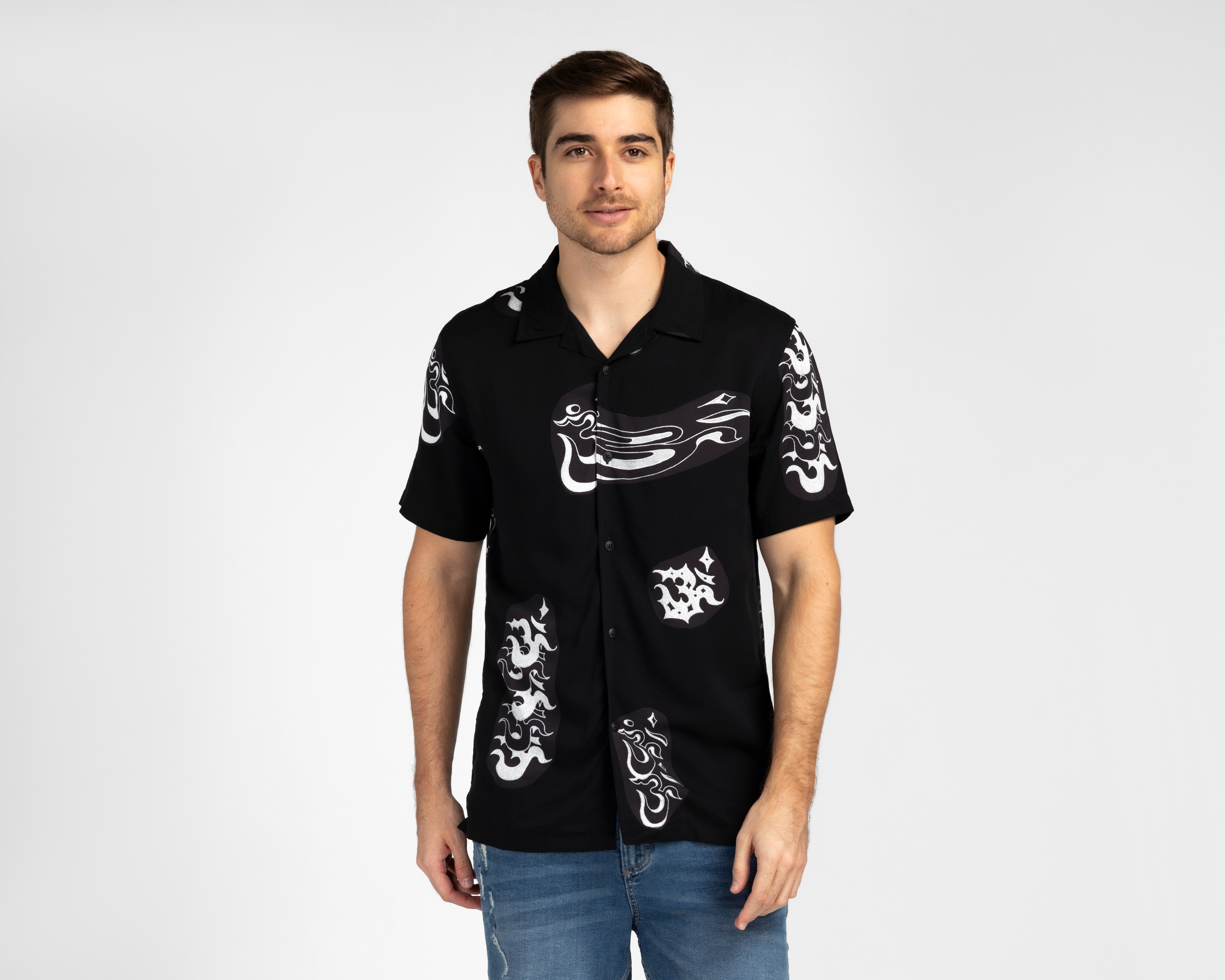 Camisa Casual Quiksilver Regular Estampada para Hombre