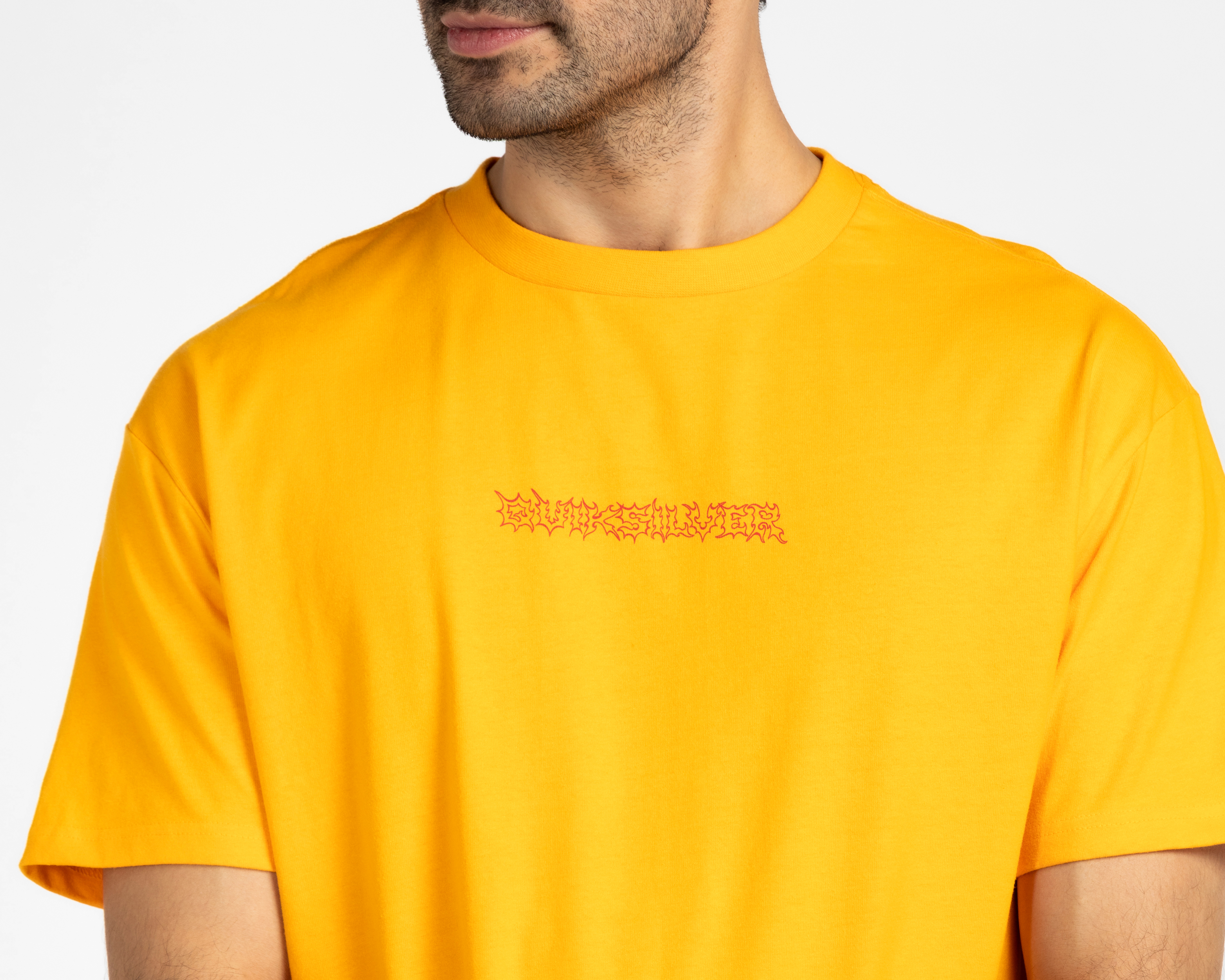 Foto 4 pulgar | Foto 3 | Playera Cuello Redondo Amarilla Quiksilver para Hombre