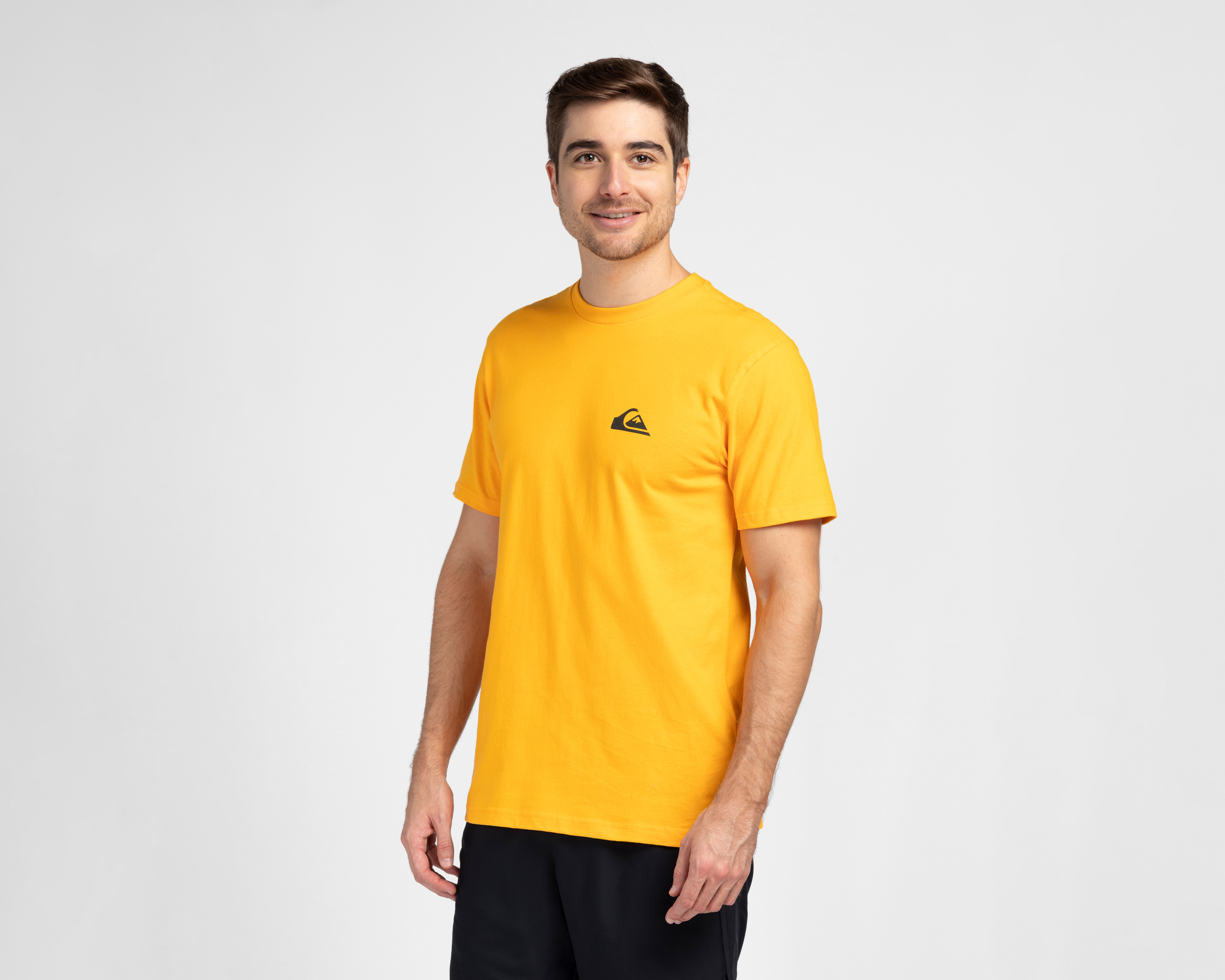 Playera de Cuello Redondo Amarilla Quiksilver para Hombre