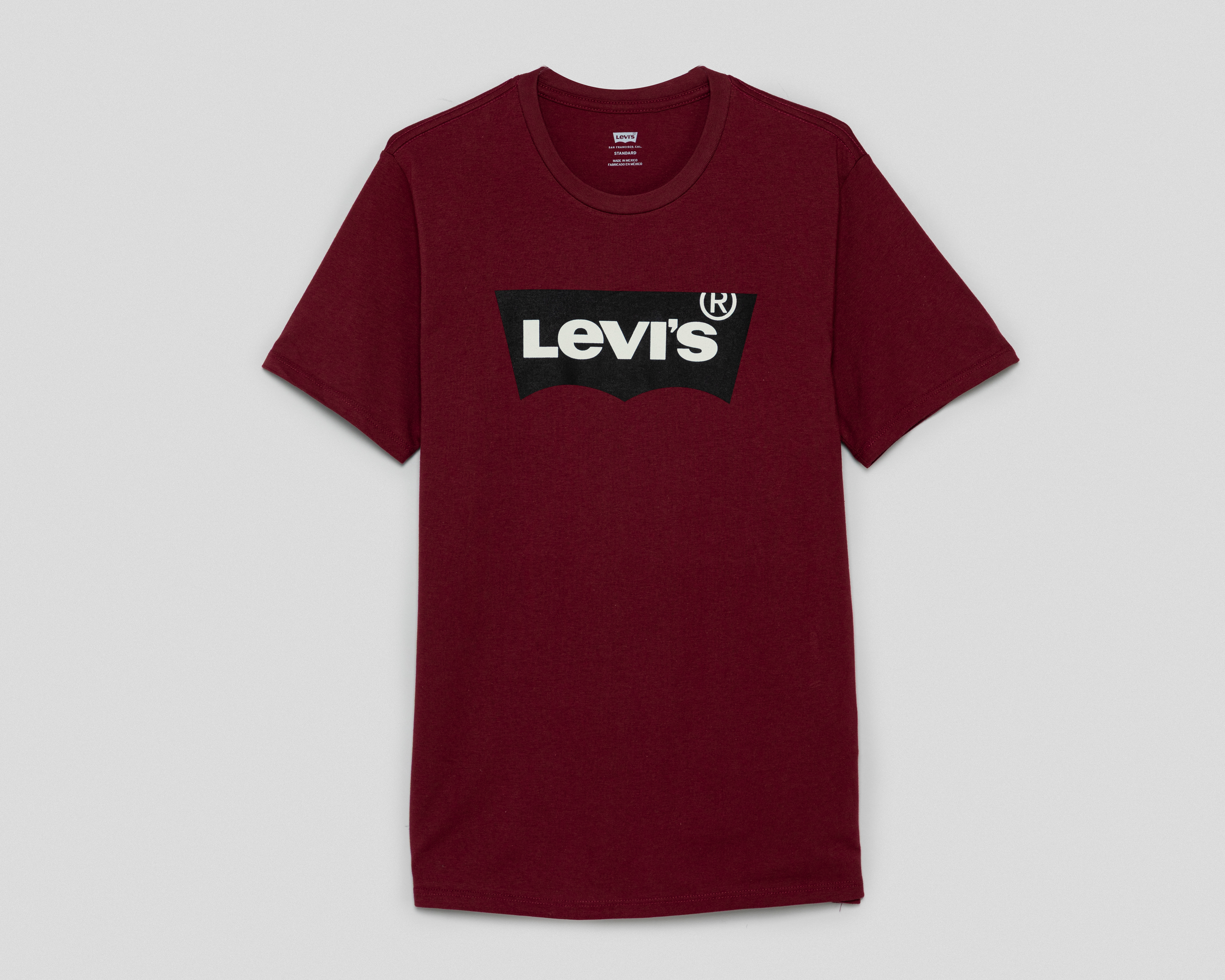 Foto 2 pulgar | Foto 1 | Playera de Cuello Redondo Vino Levi's para Hombre