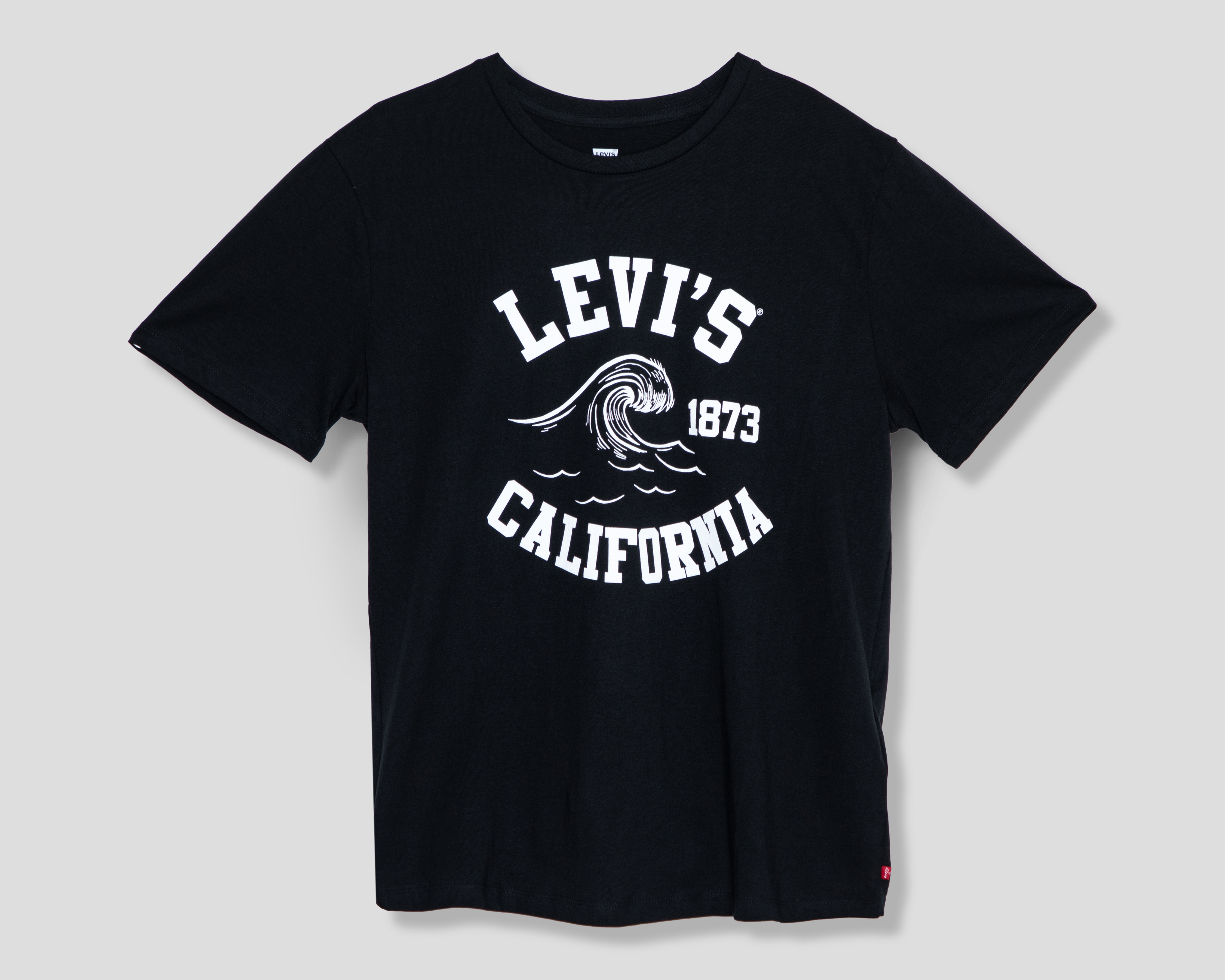 Playera con Cuello Redondo Negra Levi's para Hombre