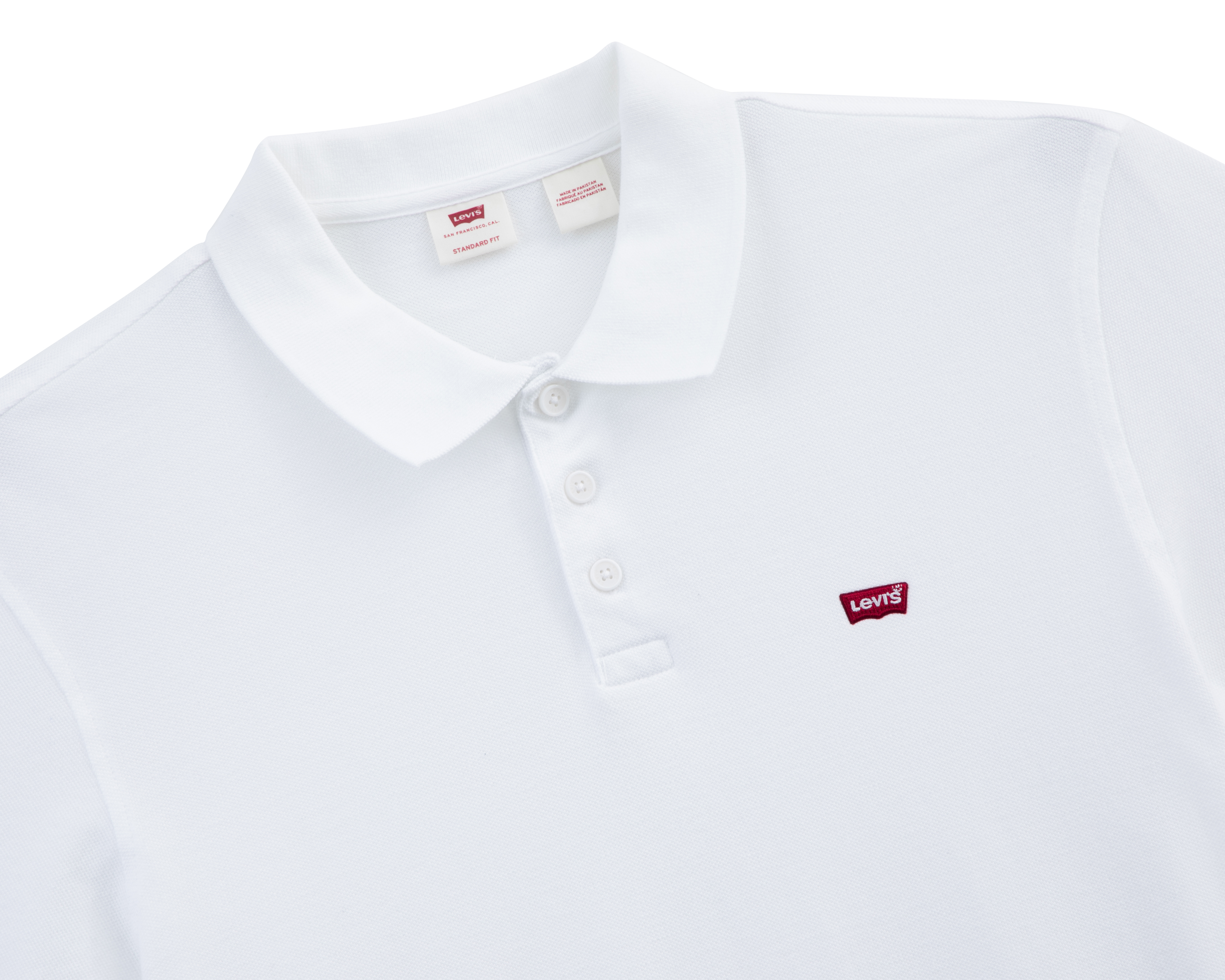 Foto 4 pulgar | Foto 3 | Playera Polo Levi's Blanca para Hombre