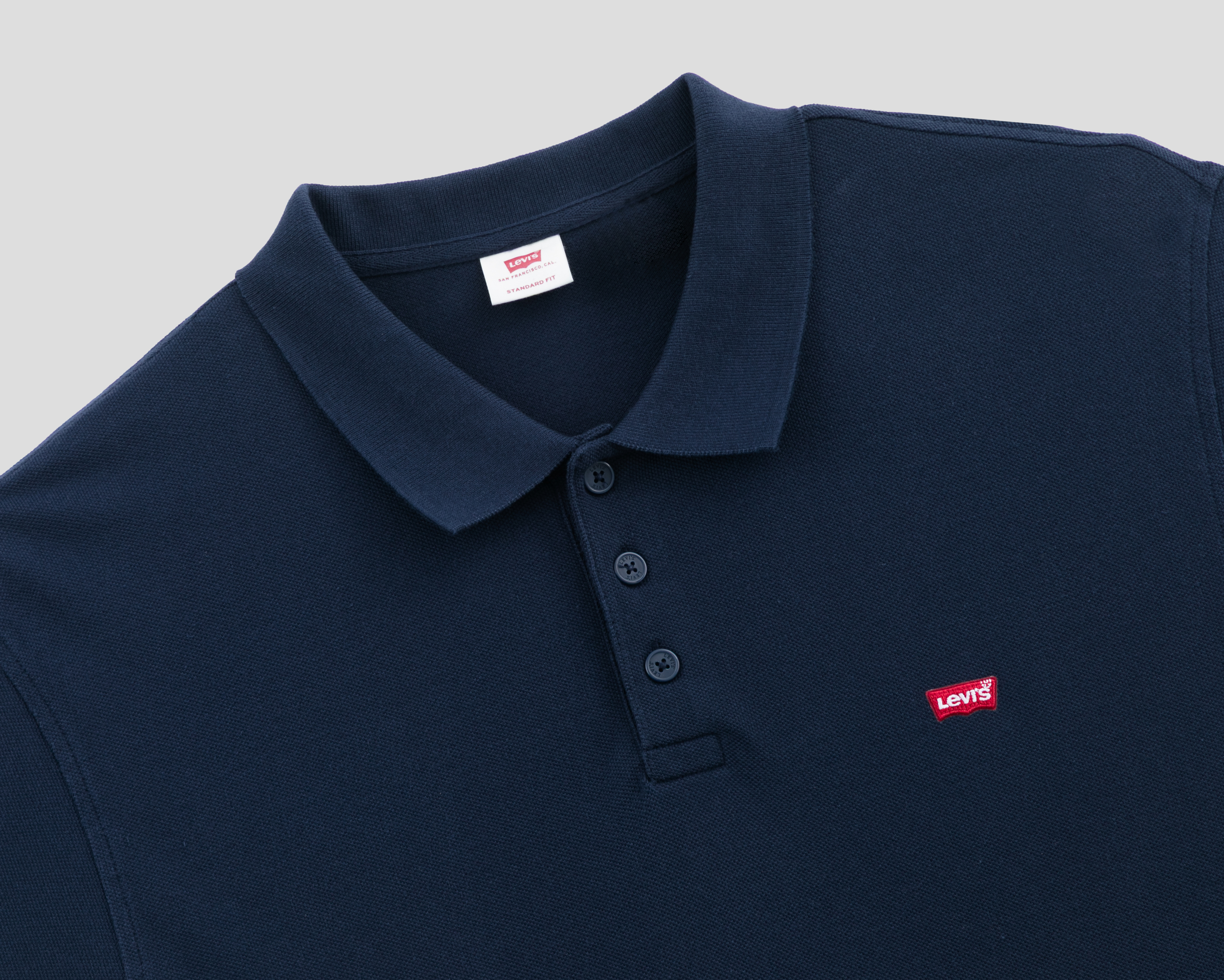 Foto 4 pulgar | Foto 3 | Playera Polo Levi's Azul para Hombre