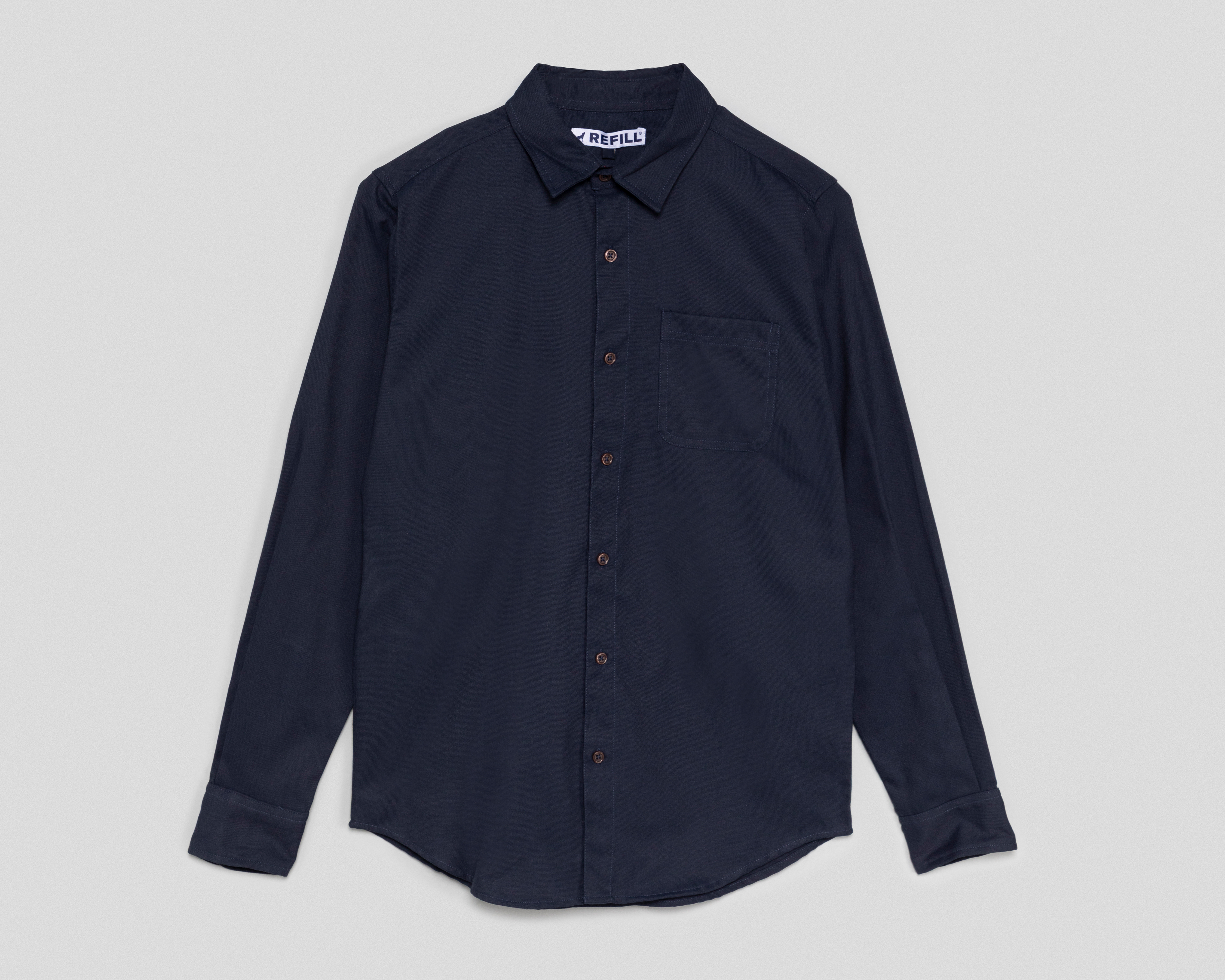 Camisa Casual Refill Regular Liso para Hombre