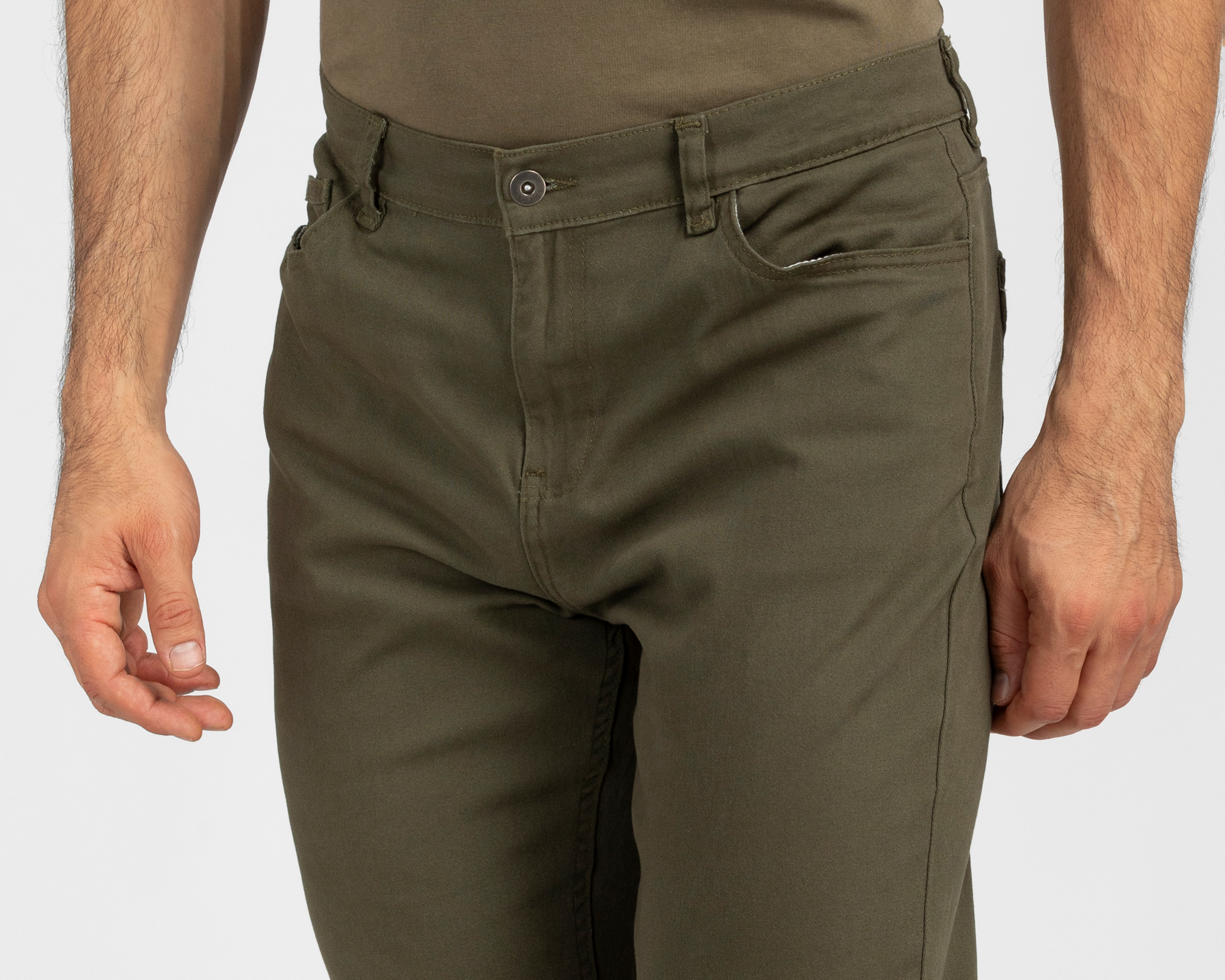 Foto 5 pulgar | Foto 4 | Pantalón de Gabardina Refill Verde para Hombre