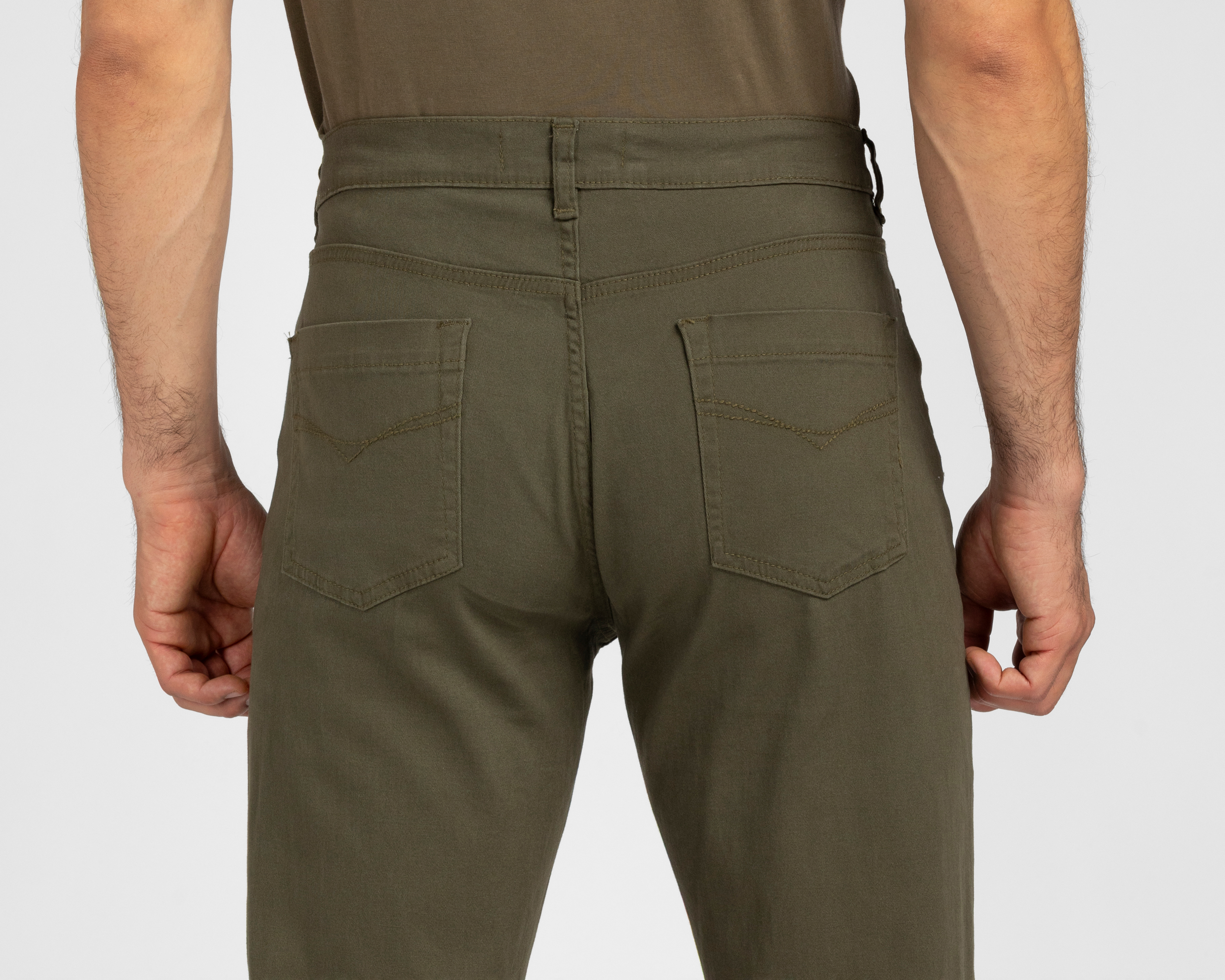 Foto 6 pulgar | Foto 5 | Pantalón de Gabardina Refill Verde para Hombre