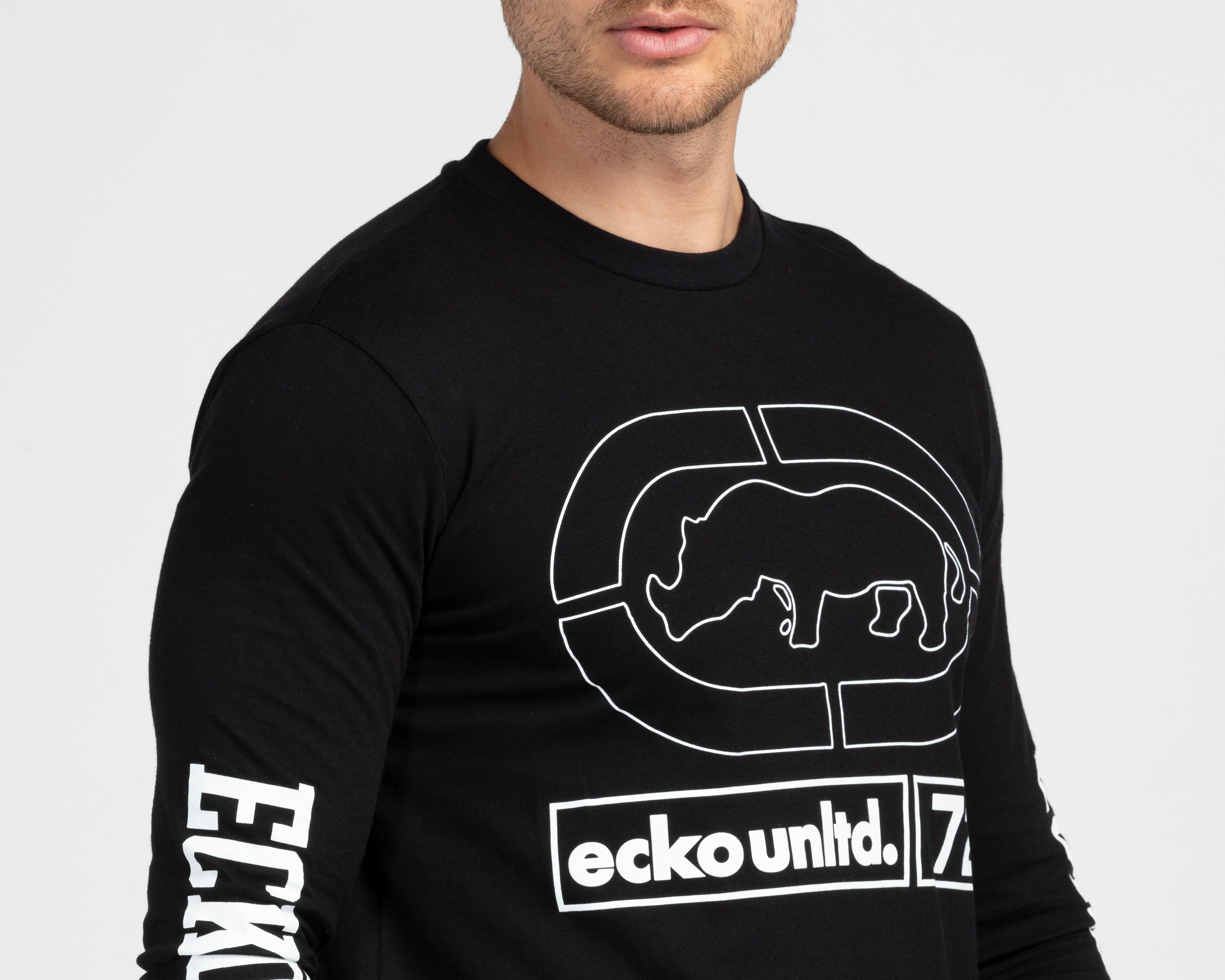 Foto 4 | Foto 4 | Playera de Cuello Redondo Negra Ecko Unltd. para Hombre