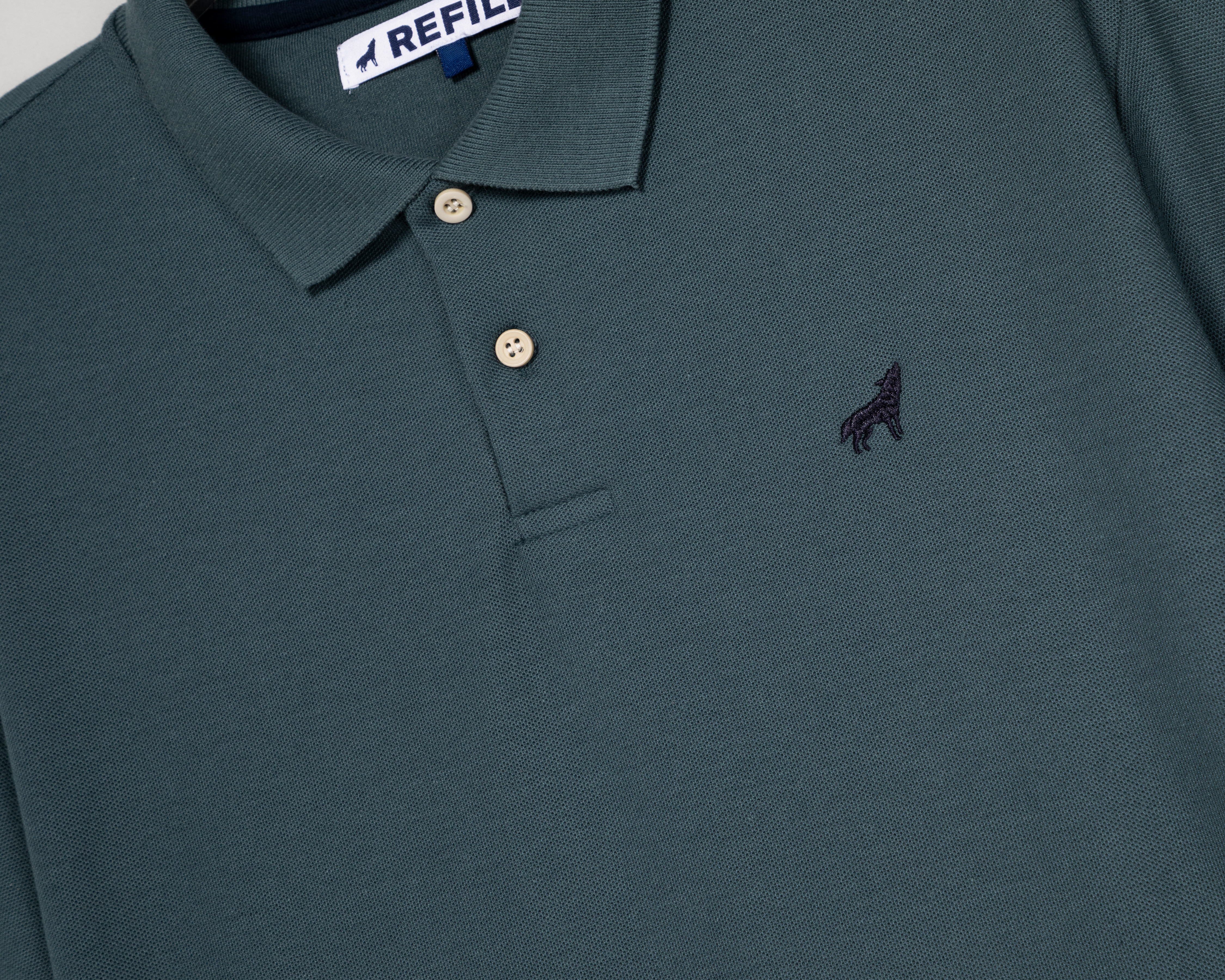 Foto 4 pulgar | Foto 3 | Playera Polo Refill Azul para Hombre