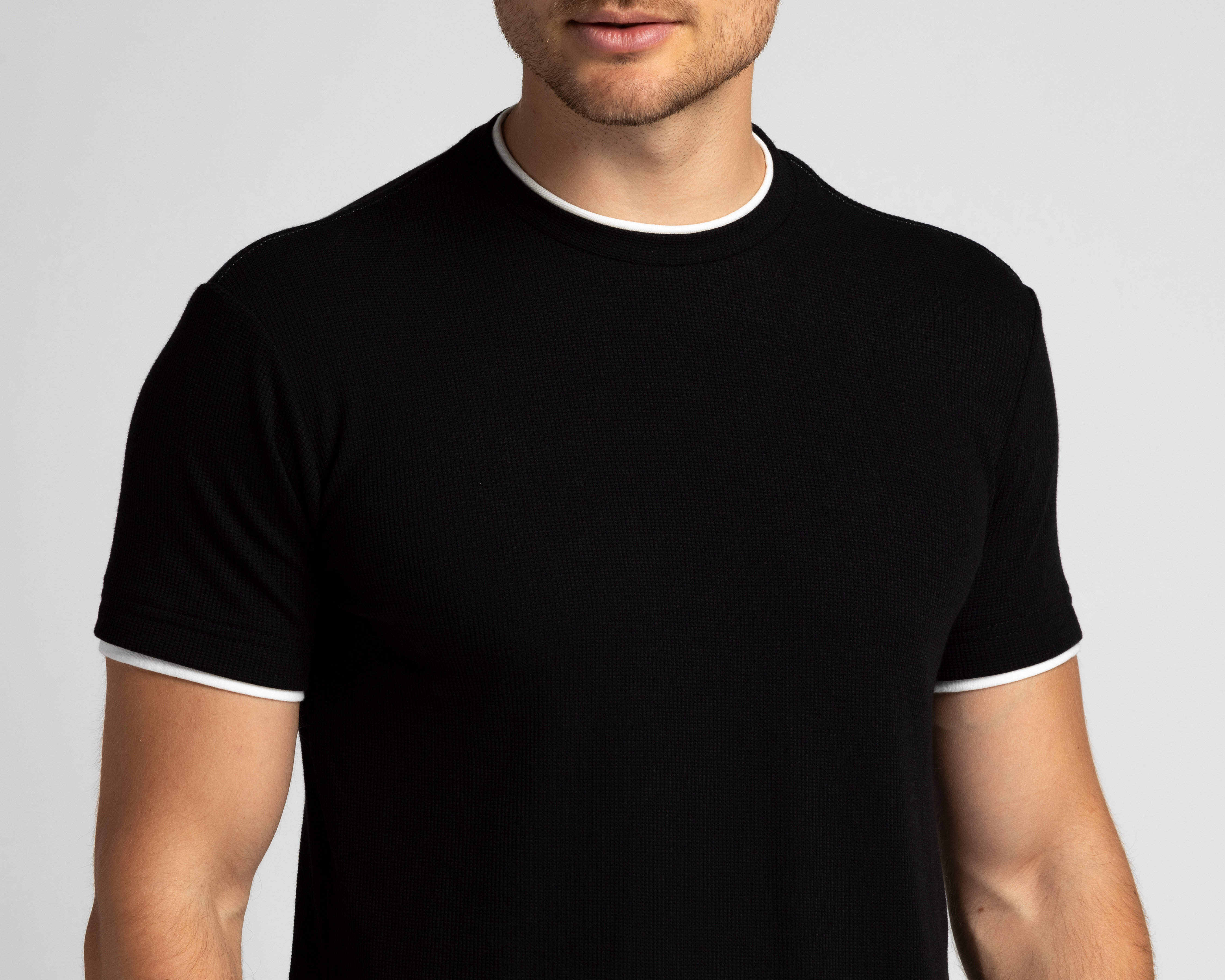 Foto 4 | Foto 4 | Playera Cuello Redondo Negra para Hombre