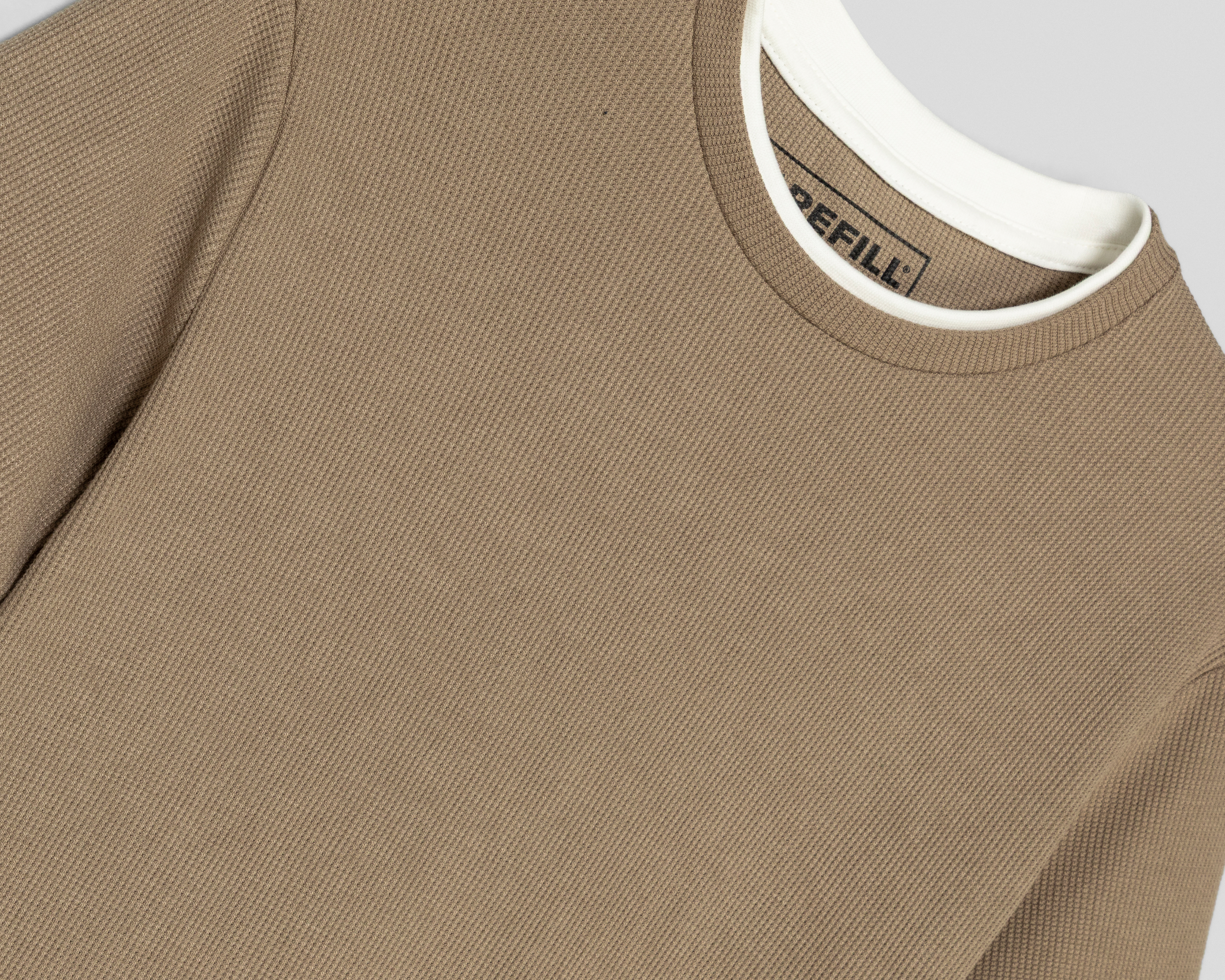 Foto 3 | Foto 3 | Playera de Cuello Redondo Café Refill para Hombre