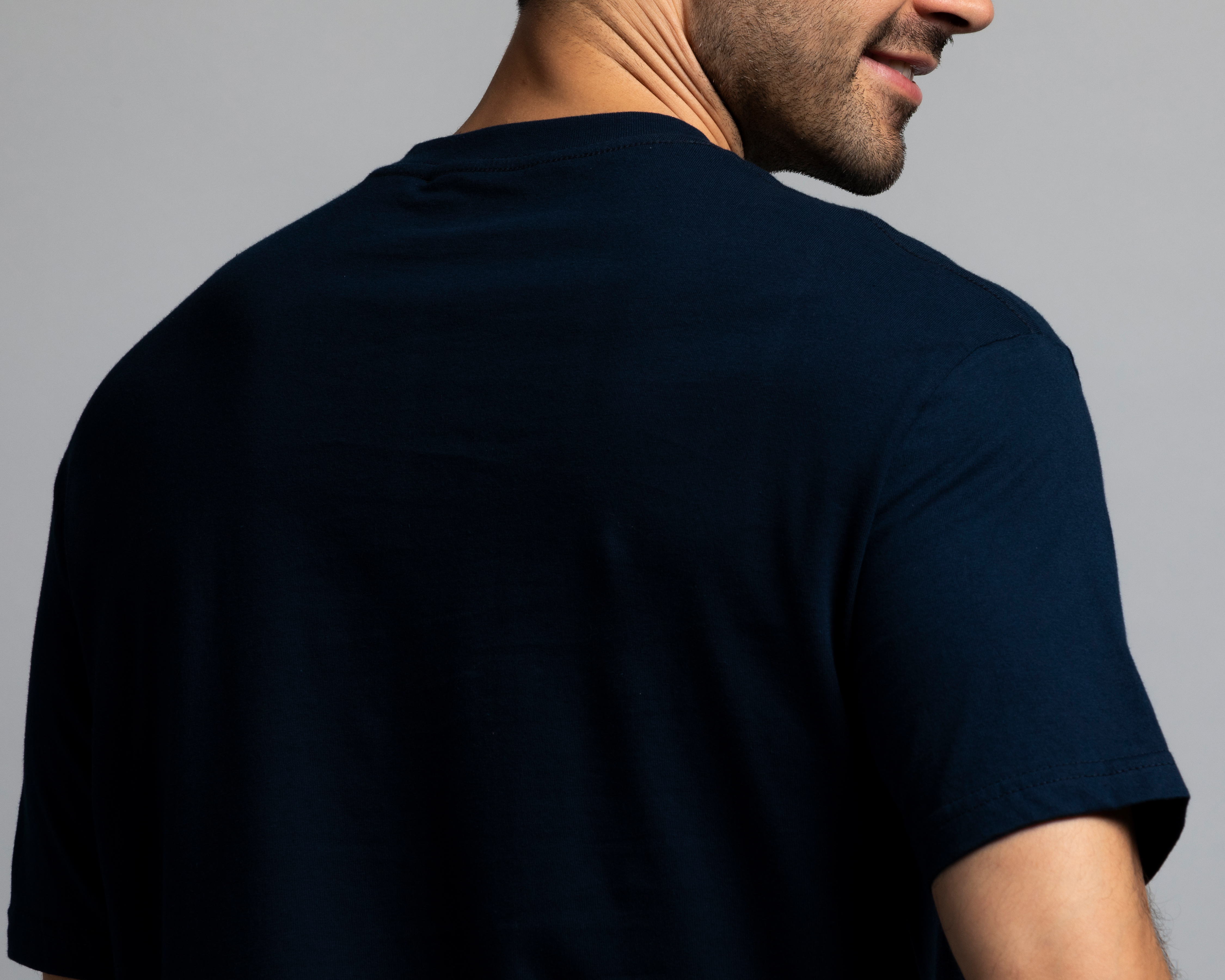 Foto 6 pulgar | Foto 5 | Playera Cuello Redondo Azul Strona para Hombre