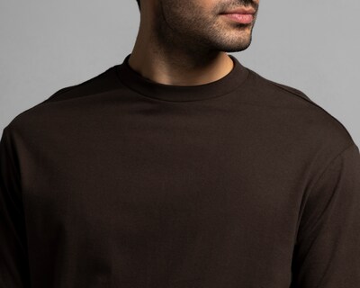 Foto 4 | Foto 4 | Playera de Cuello Redondo Café Strona para Hombre