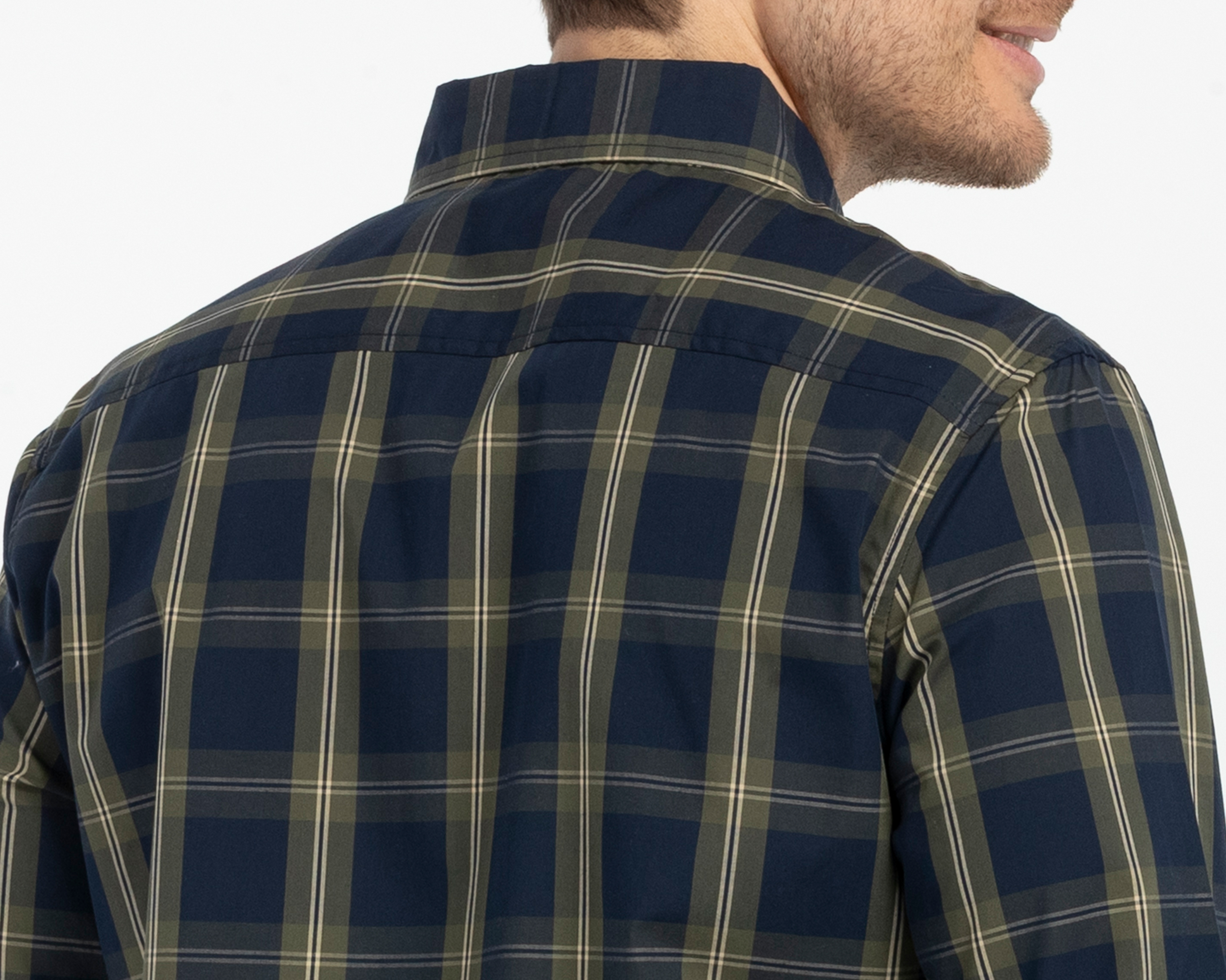 Foto 5 | Foto 5 | Camisa Casual de Algodón Refill Regular a Cuadros Juvenil