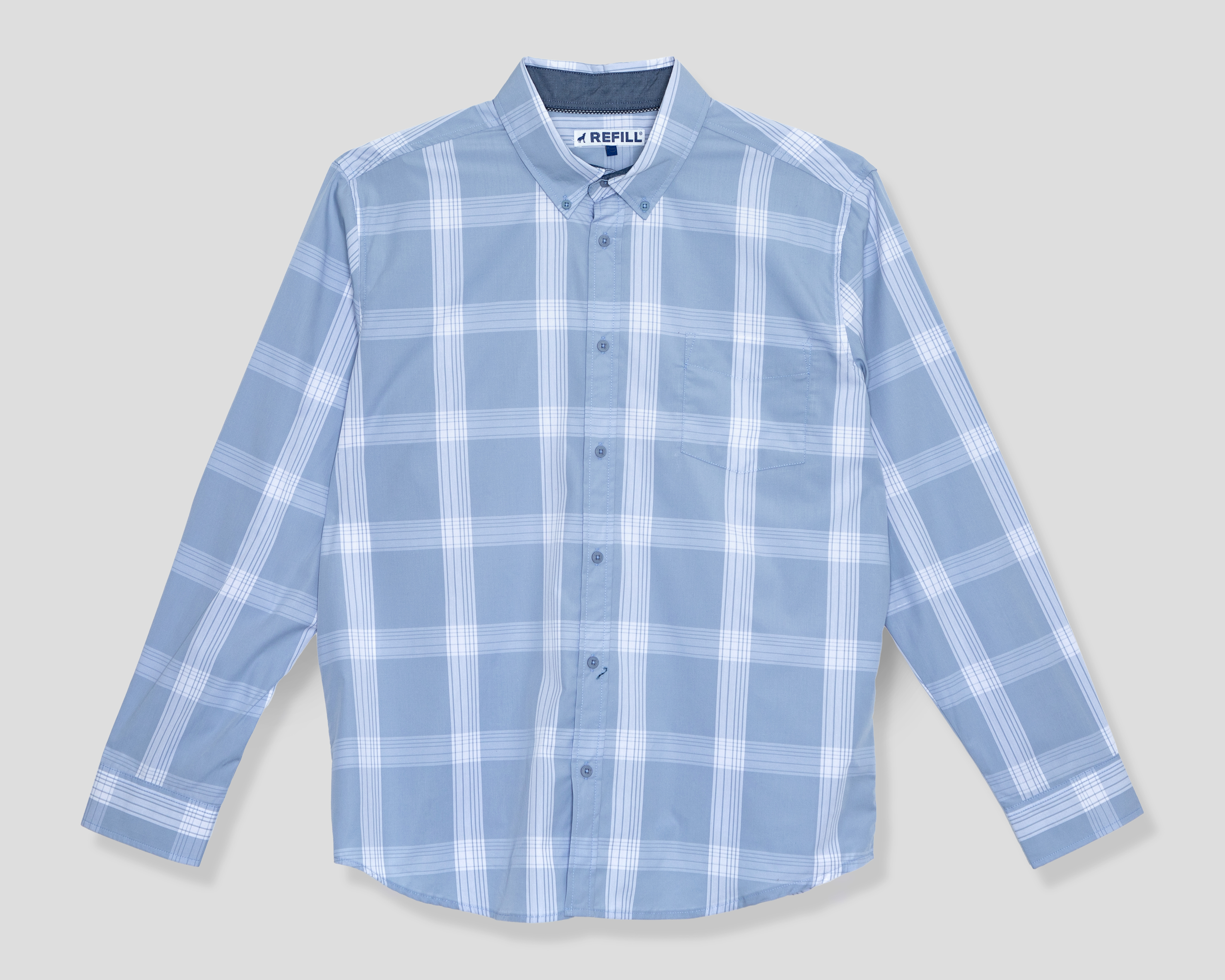 Foto 1 | Foto 1 | Camisa Casual de Algodón Refill Regular a Cuadros Juvenil