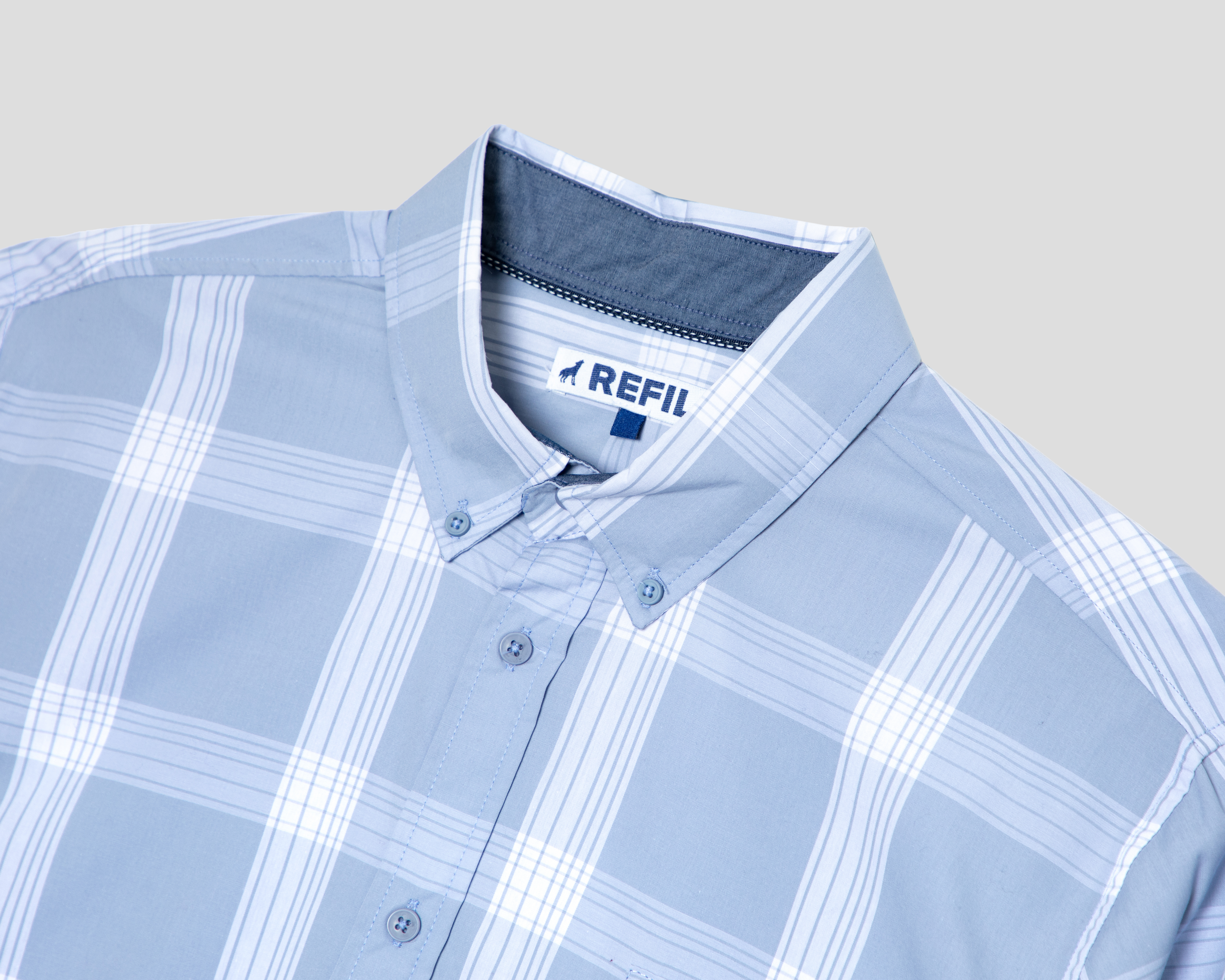 Foto 3 | Foto 3 | Camisa Casual de Algodón Refill Regular a Cuadros Juvenil