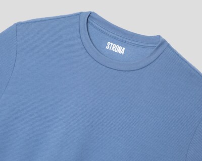Foto 3 | Foto 3 | Playera de Cuello Redondo Azul Strona para Hombre