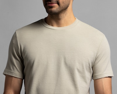 Foto 4 | Foto 4 | Playera de Cuello Redondo Beige Strona para Hombre