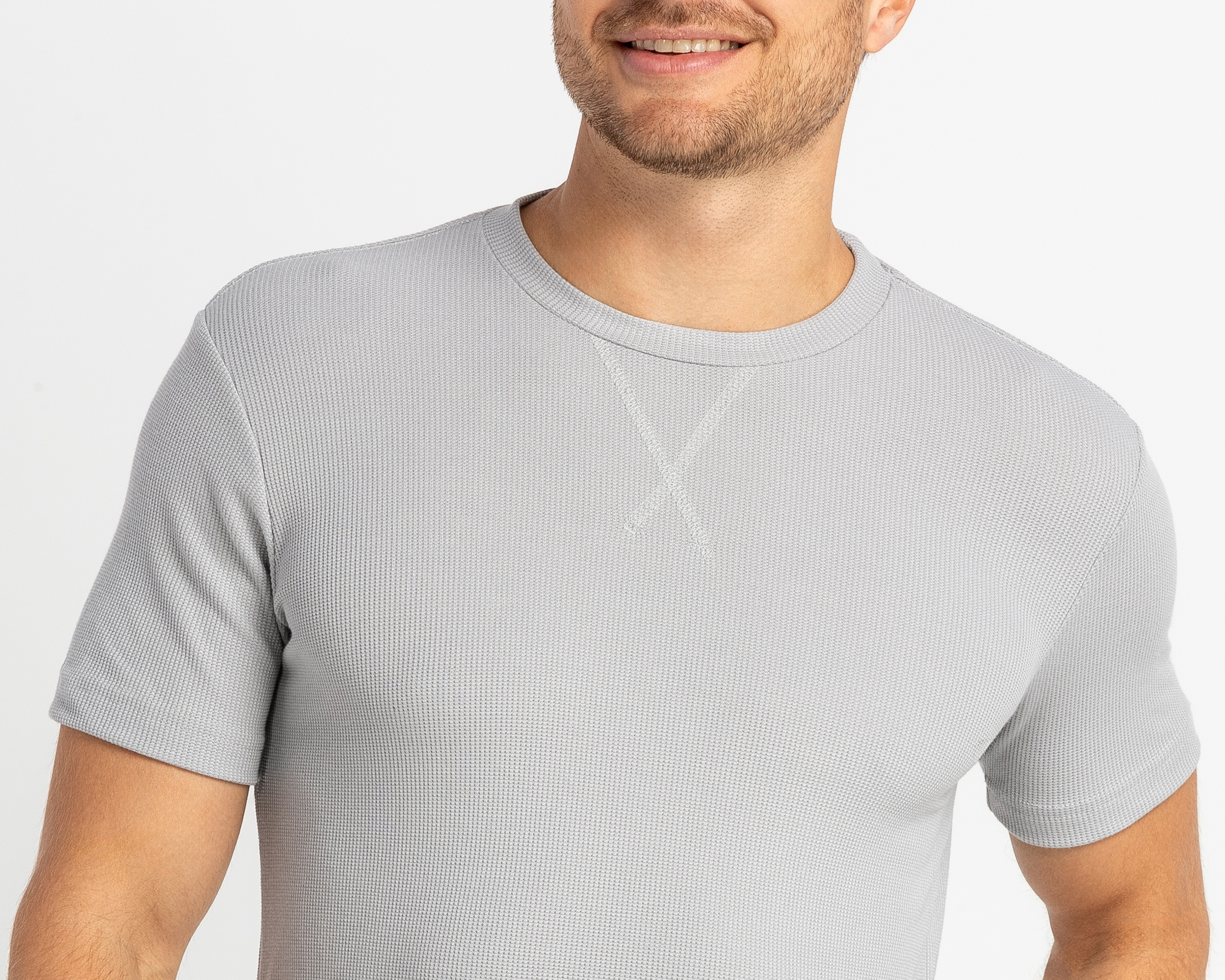 Foto 4 | Foto 4 | Playera de Cuello Redondo Gris Refill para Hombre