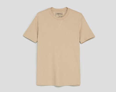 Foto 1 | Foto 1 | Playera de Cuello Redondo Beige Refill para Hombre