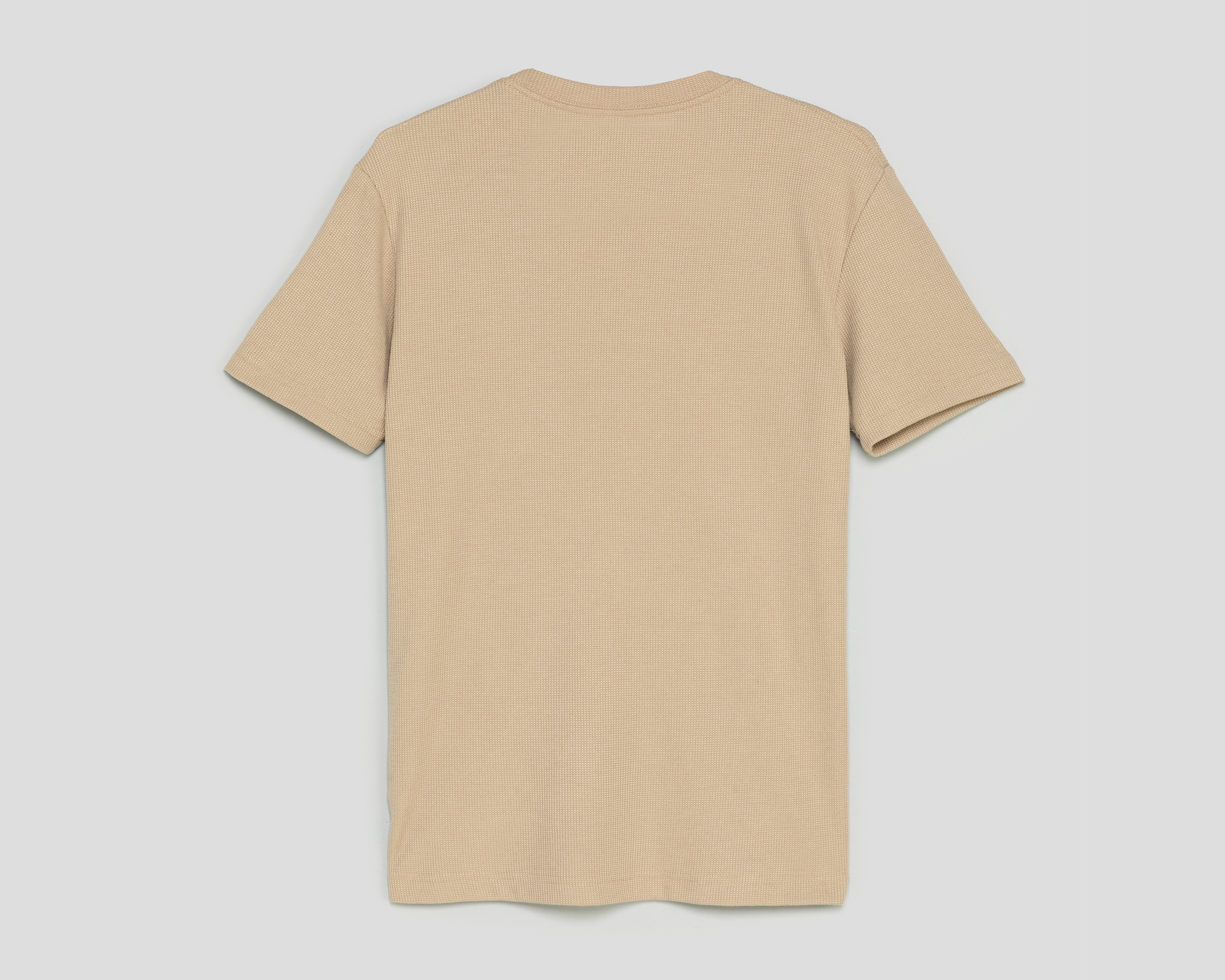 Foto 3 pulgar | Foto 2 | Playera de Cuello Redondo Beige Refill para Hombre