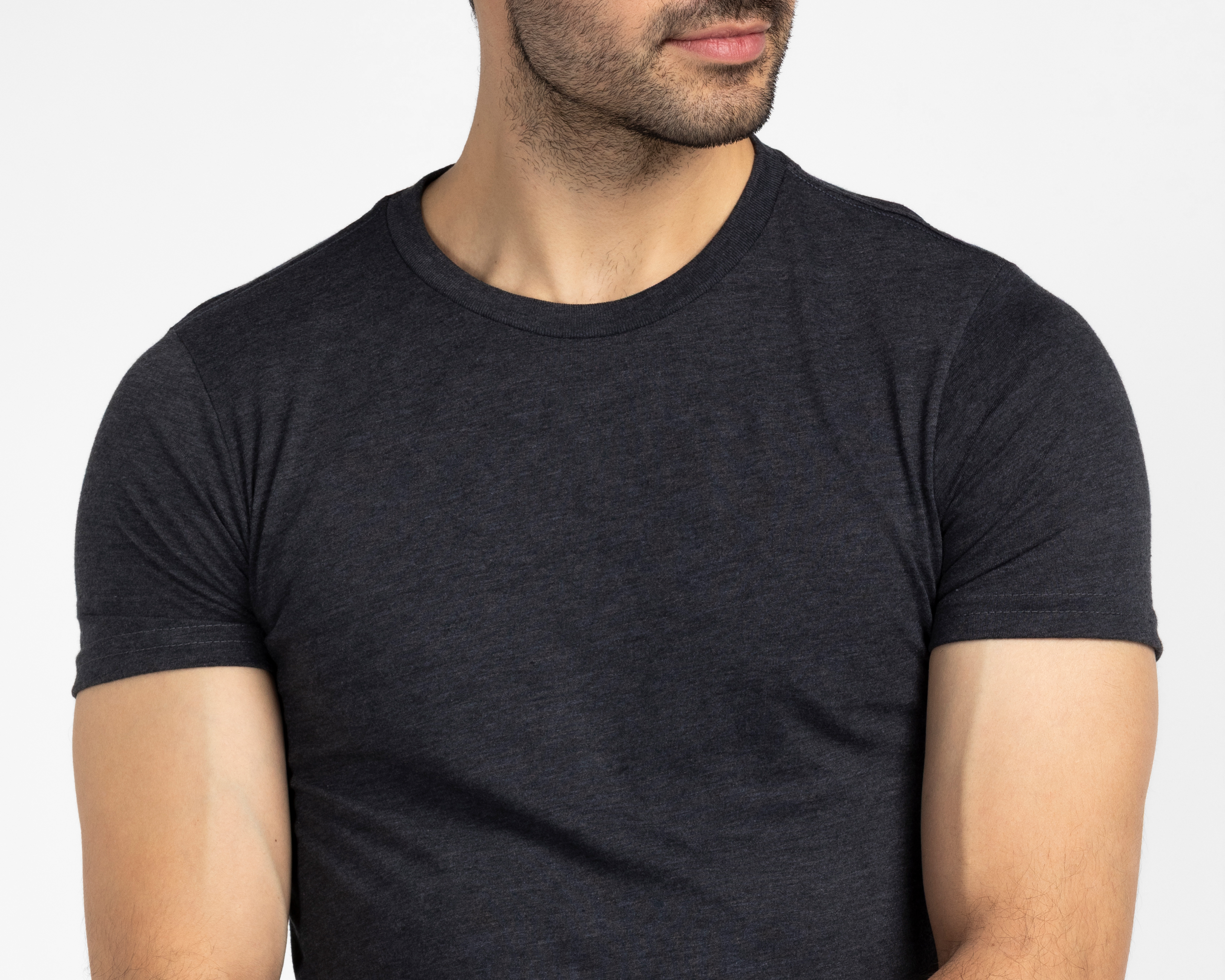 Foto 4 pulgar | Foto 3 | Playera de Cuello Redondo Gris Lucky Star para Hombre