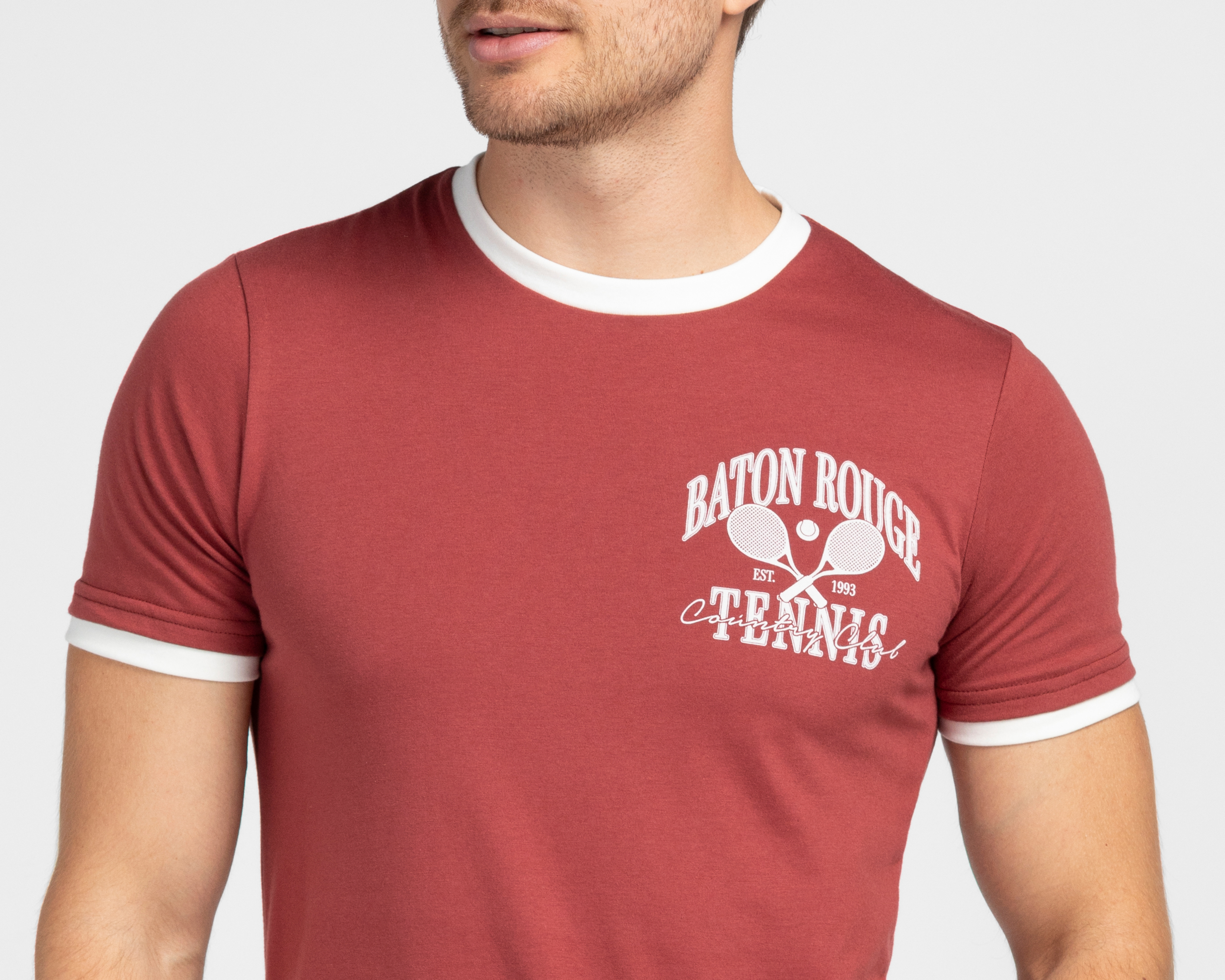 Foto 5 pulgar | Foto 4 | Playera de Cuello Redondo Marrón Refill para Hombre