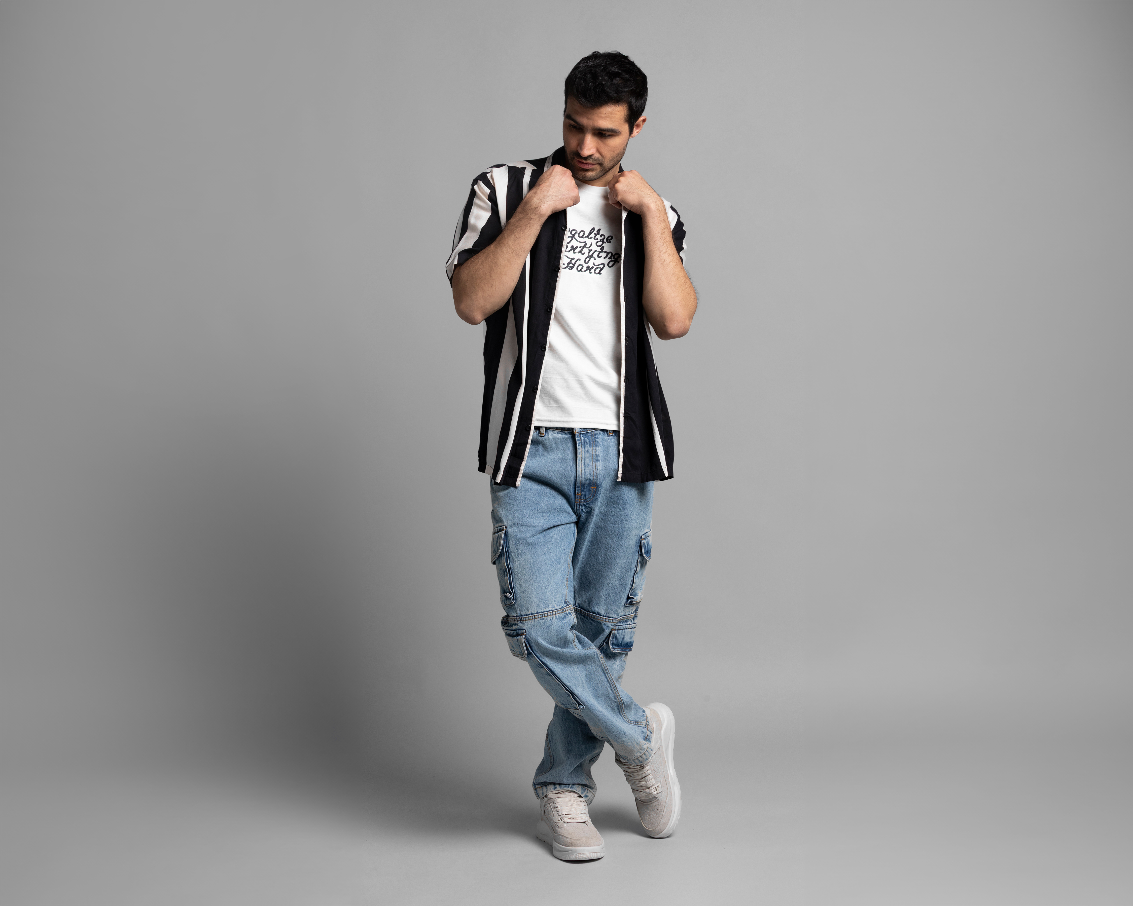 Foto 1 | Foto 1 | Playera de Cuello Redondo Blanca Strona para Hombre