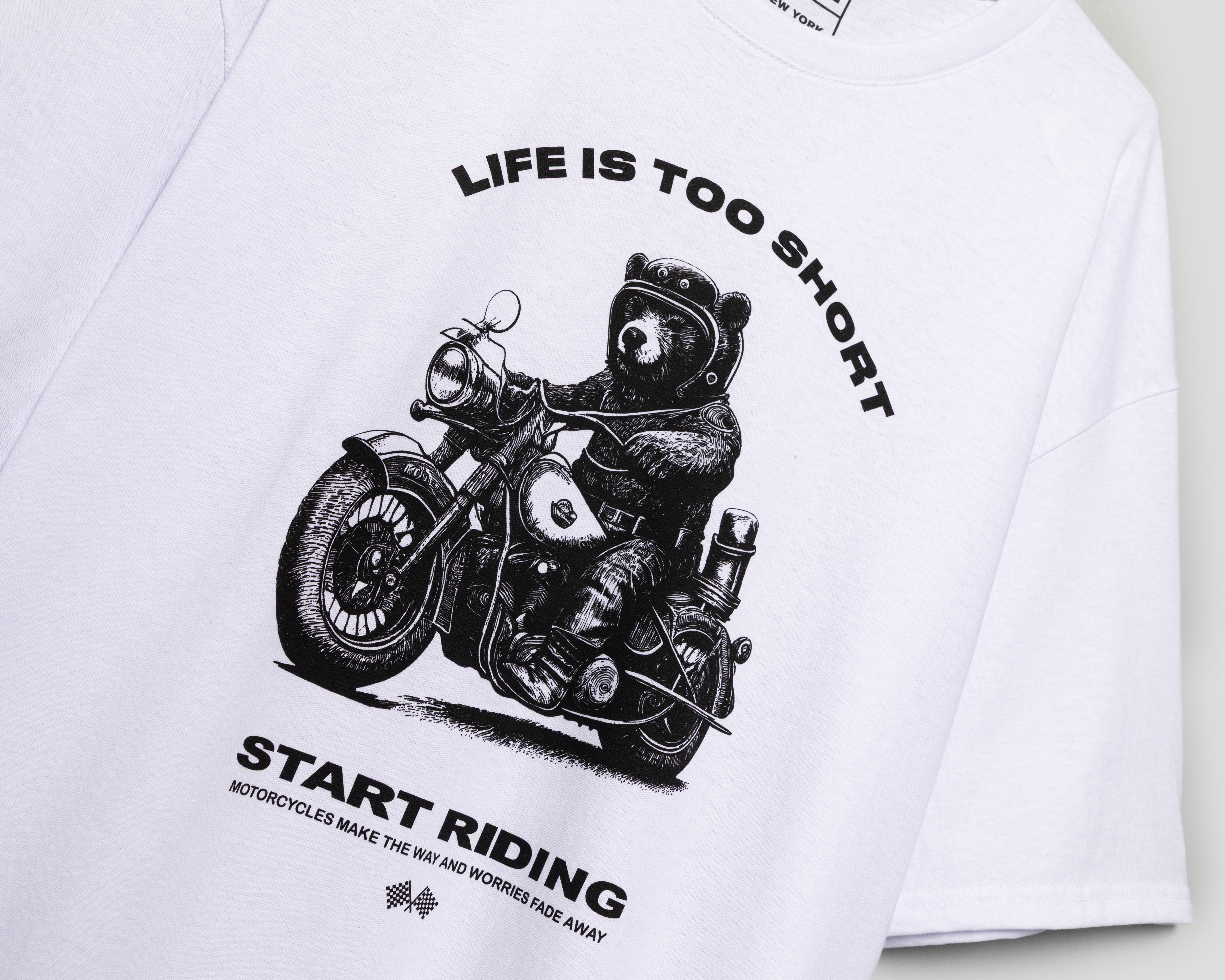 Foto 3 | Foto 3 | Playera de Cuello Redondo Blanca Refill para Hombre