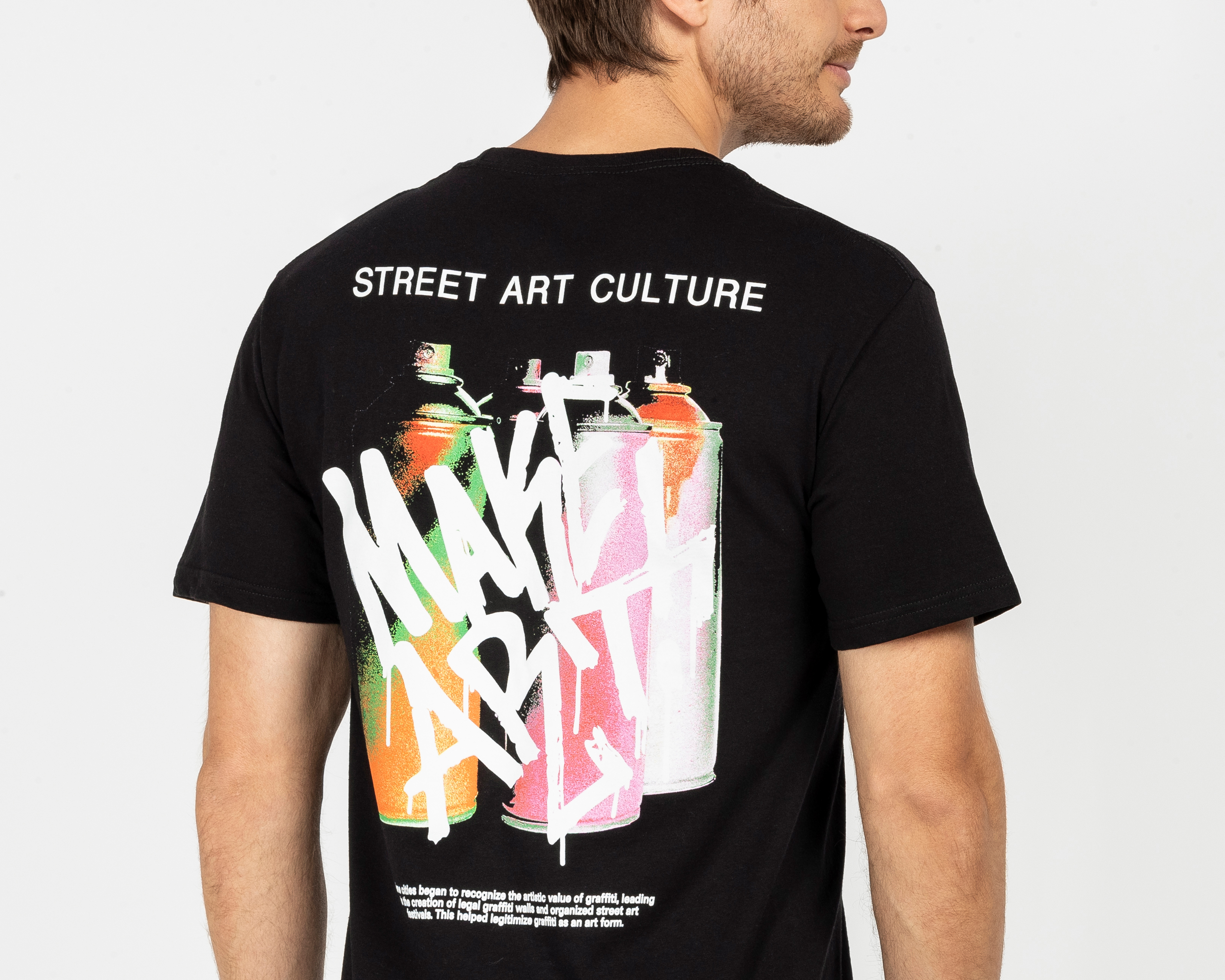 Foto 5 | Foto 5 | Playera de Cuello Redondo Negra Neo*City para Hombre