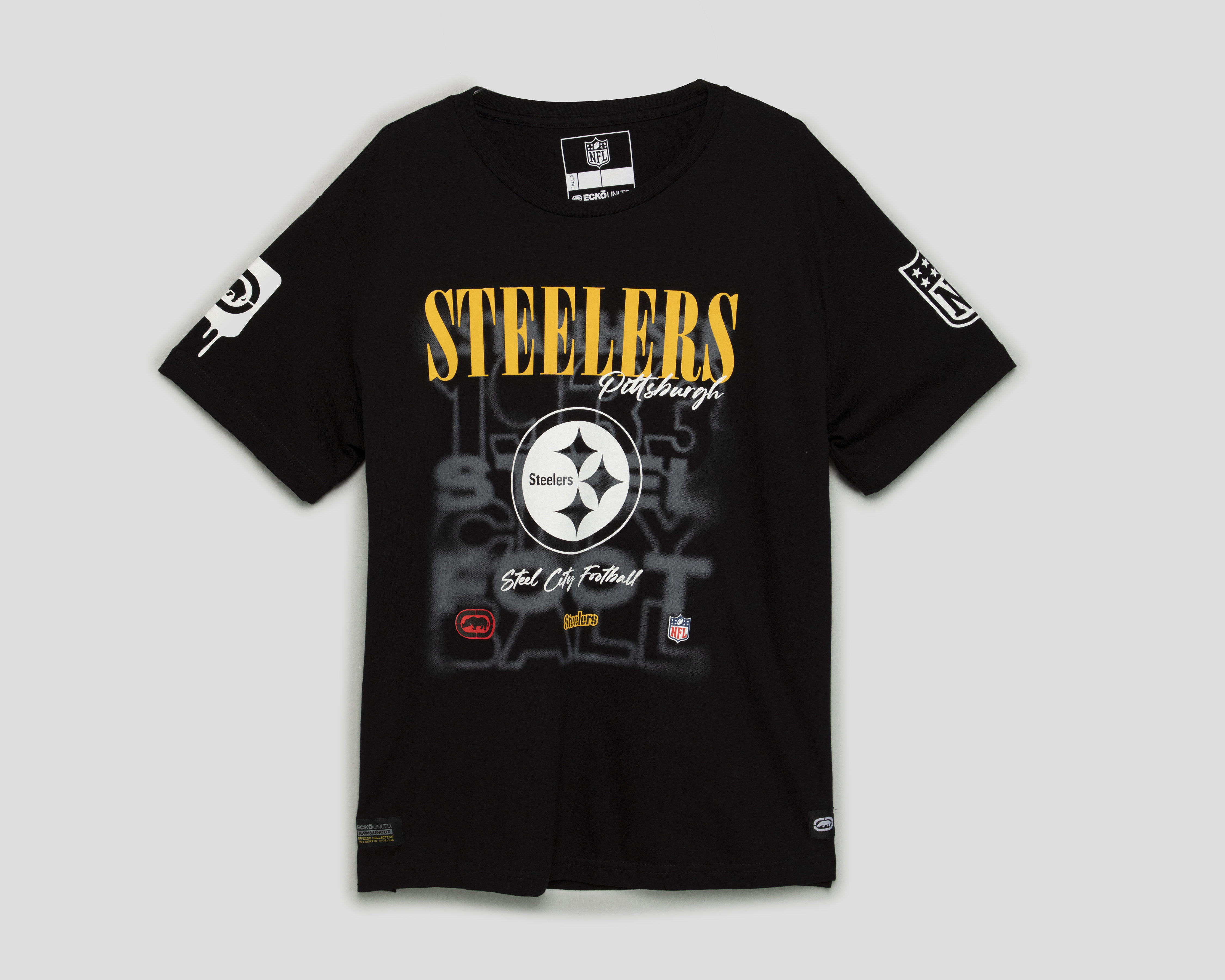 Foto 1 | Foto 1 | Playera de Cuello Redondo Negra Ecko Unltd. NFL para Hombre