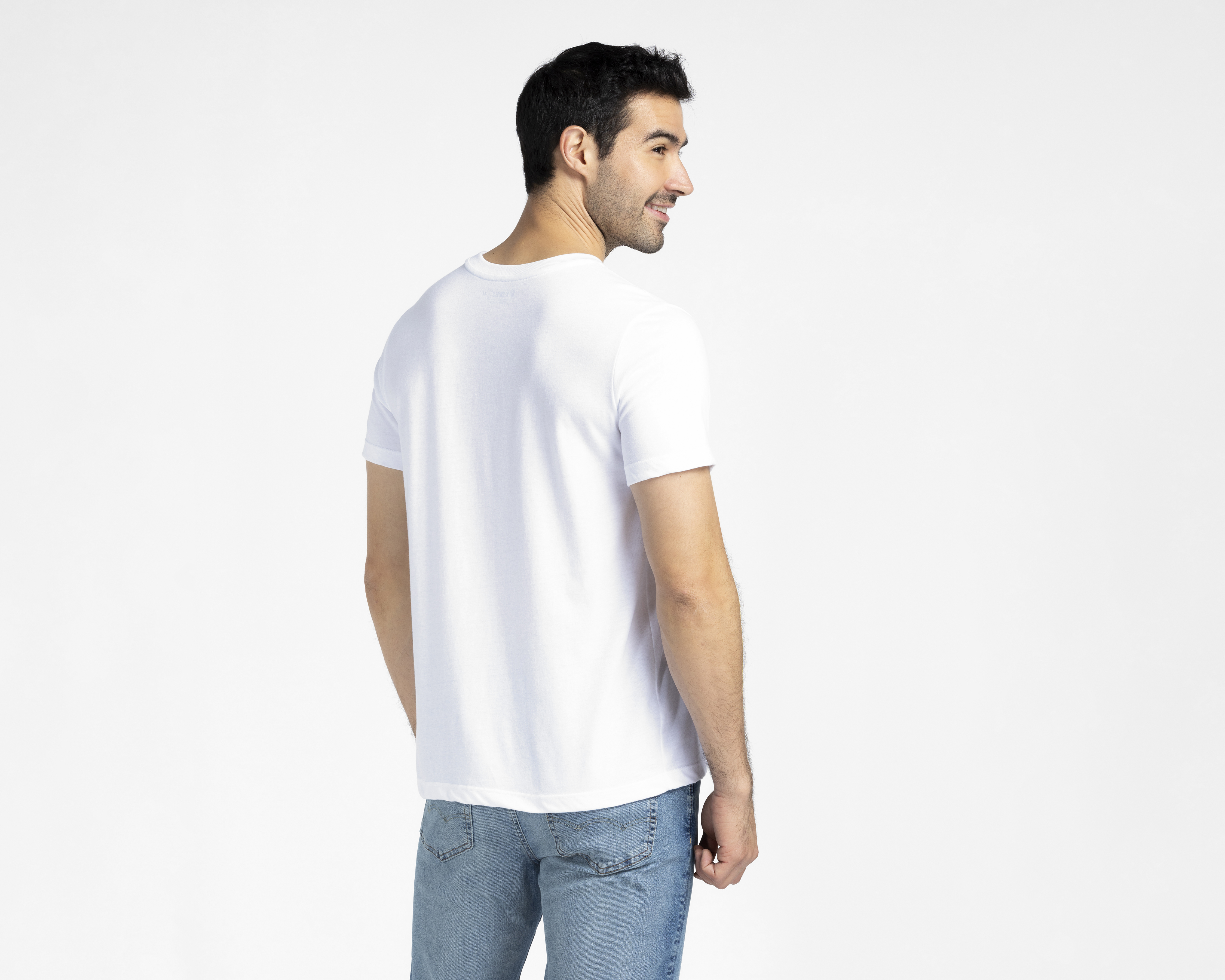 Foto 3 pulgar | Foto 2 | Playera de Cuello Redondo Blanca K-Swiss para Hombre