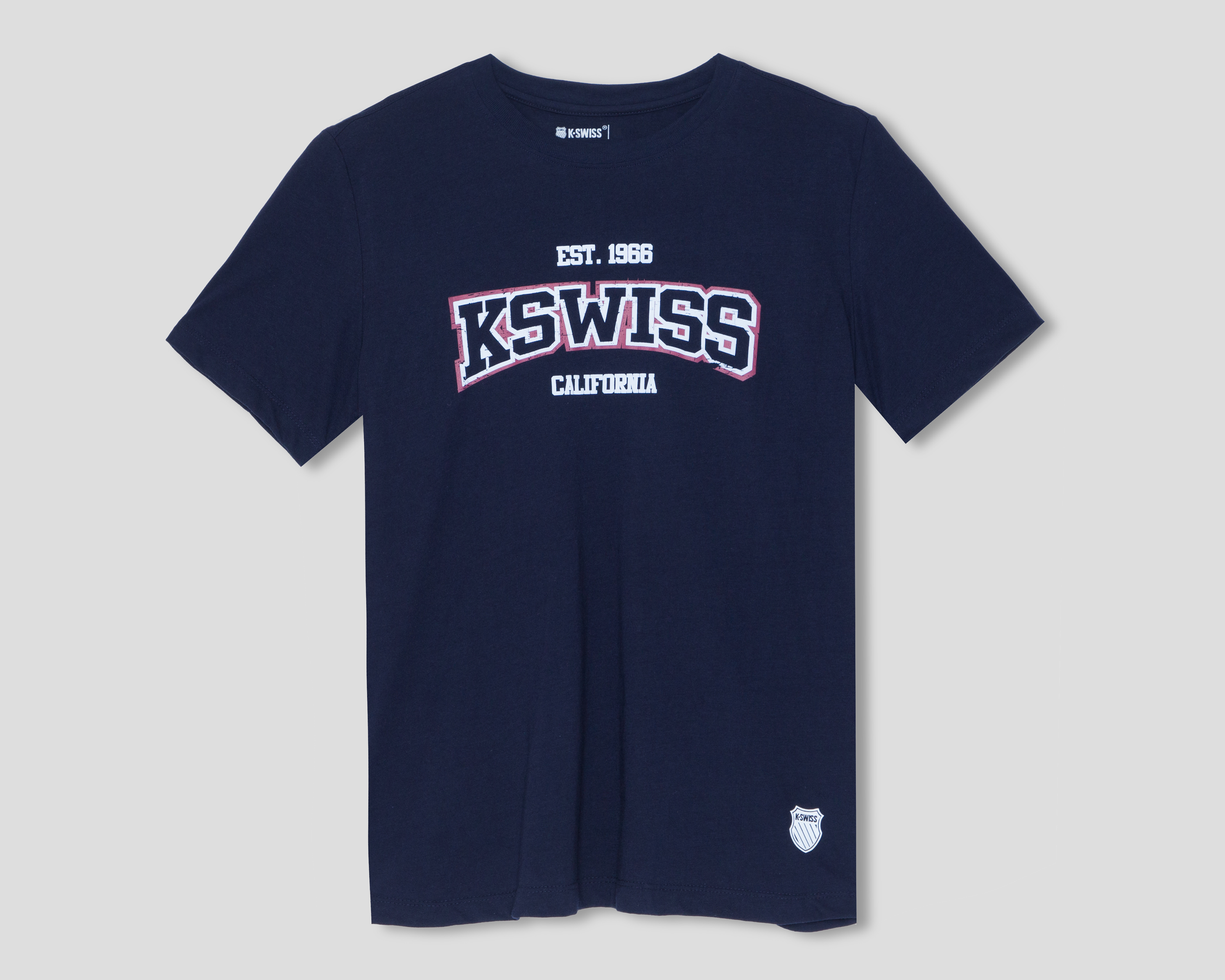 Playera de Cuello Redondo Azul Marino K-Swiss para Hombre
