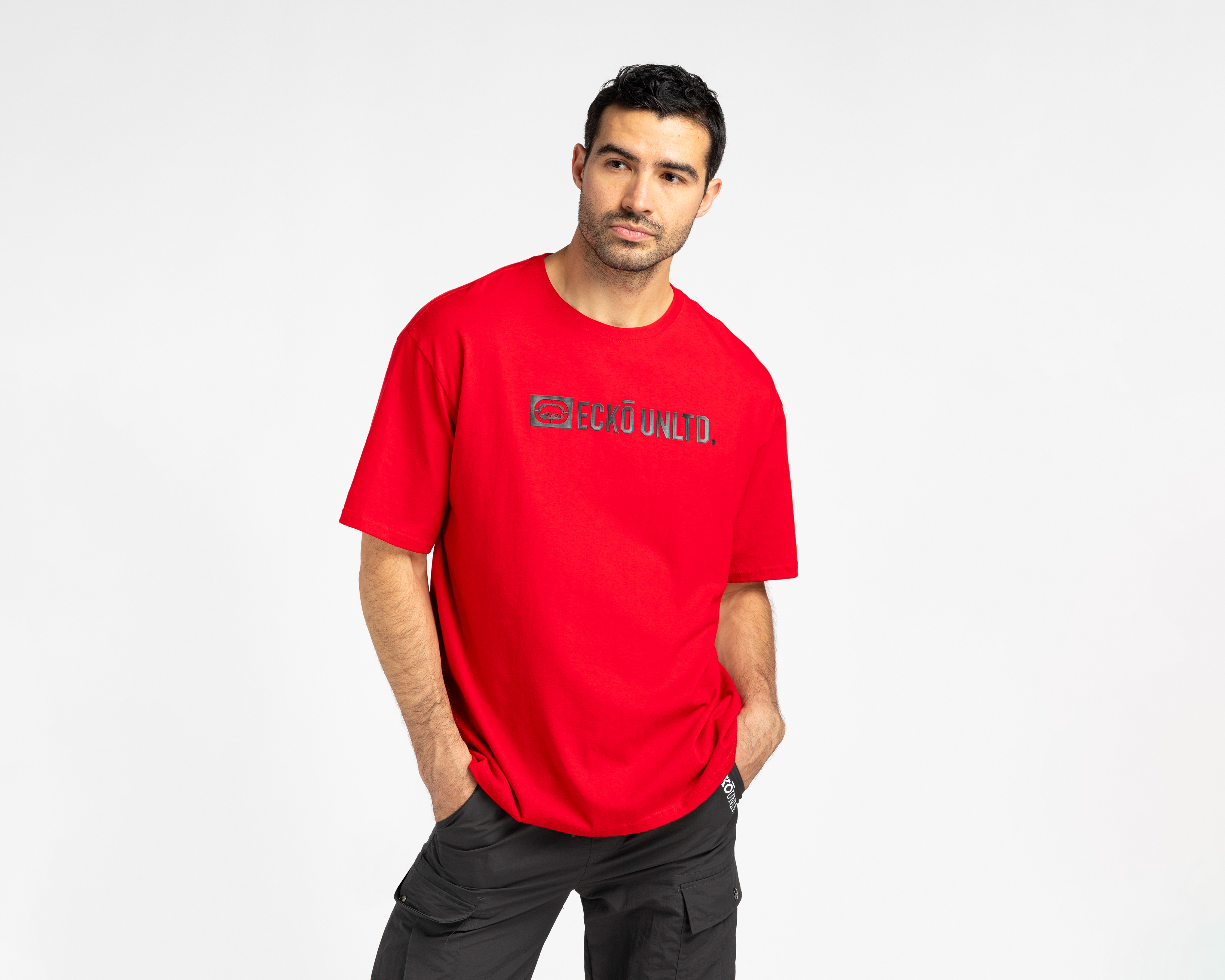 Playera de Cuello Redondo Roja Ecko Unltd. para Hombre