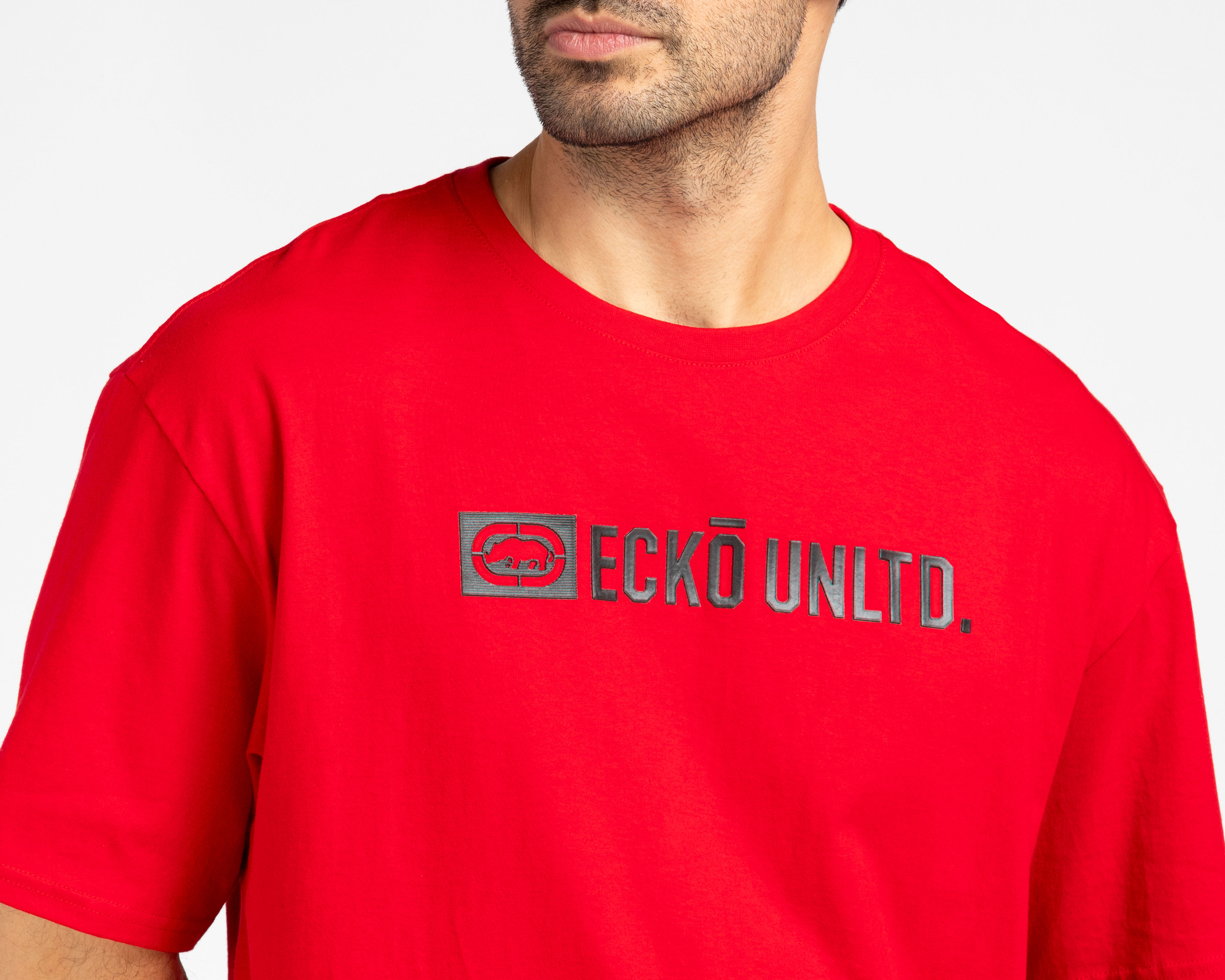 Foto 5 pulgar | Foto 4 | Playera de Cuello Redondo Roja Ecko Unltd. para Hombre