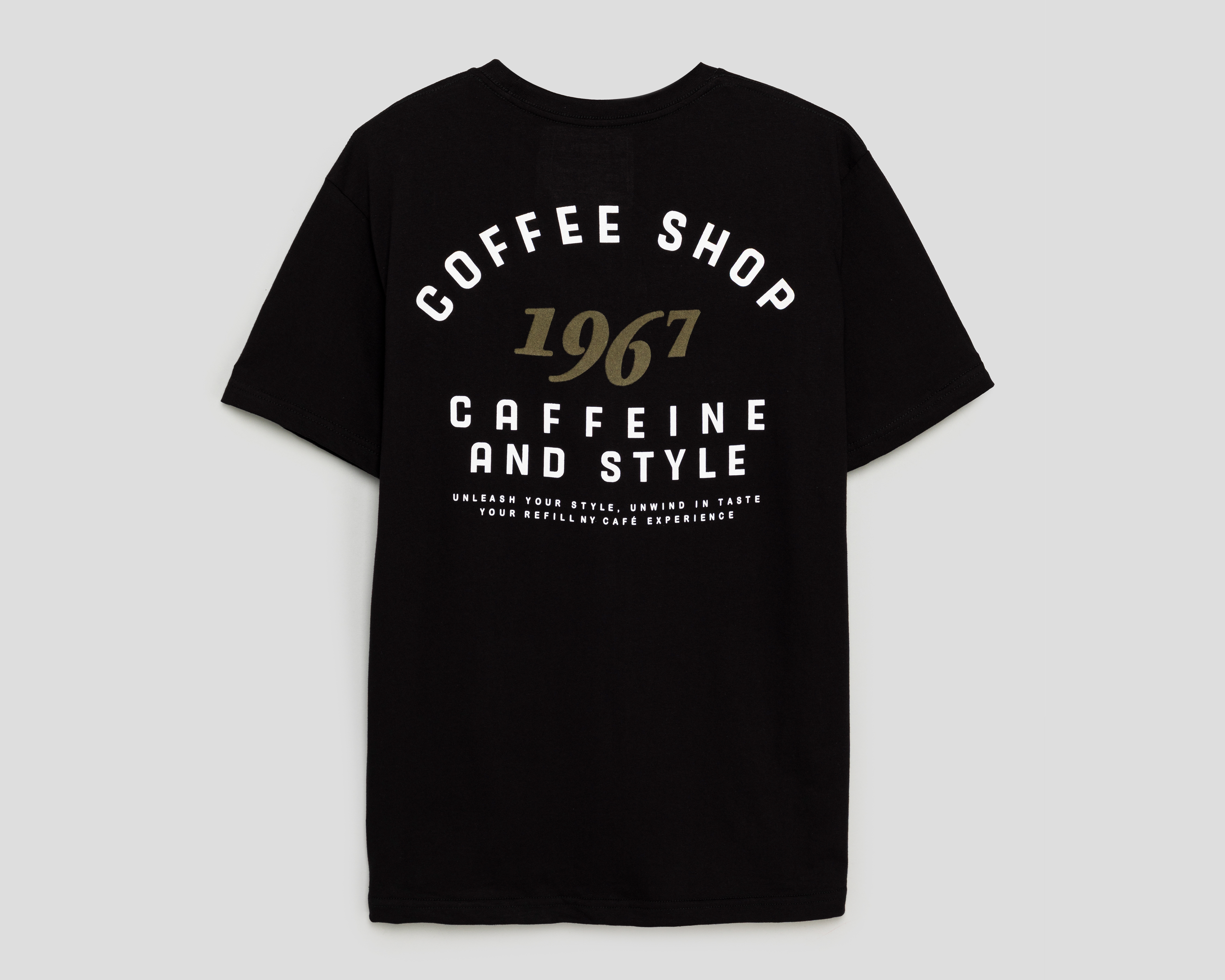 Foto 2 | Foto 2 | Playera de Cuello Redondo Negra Refill para Hombre