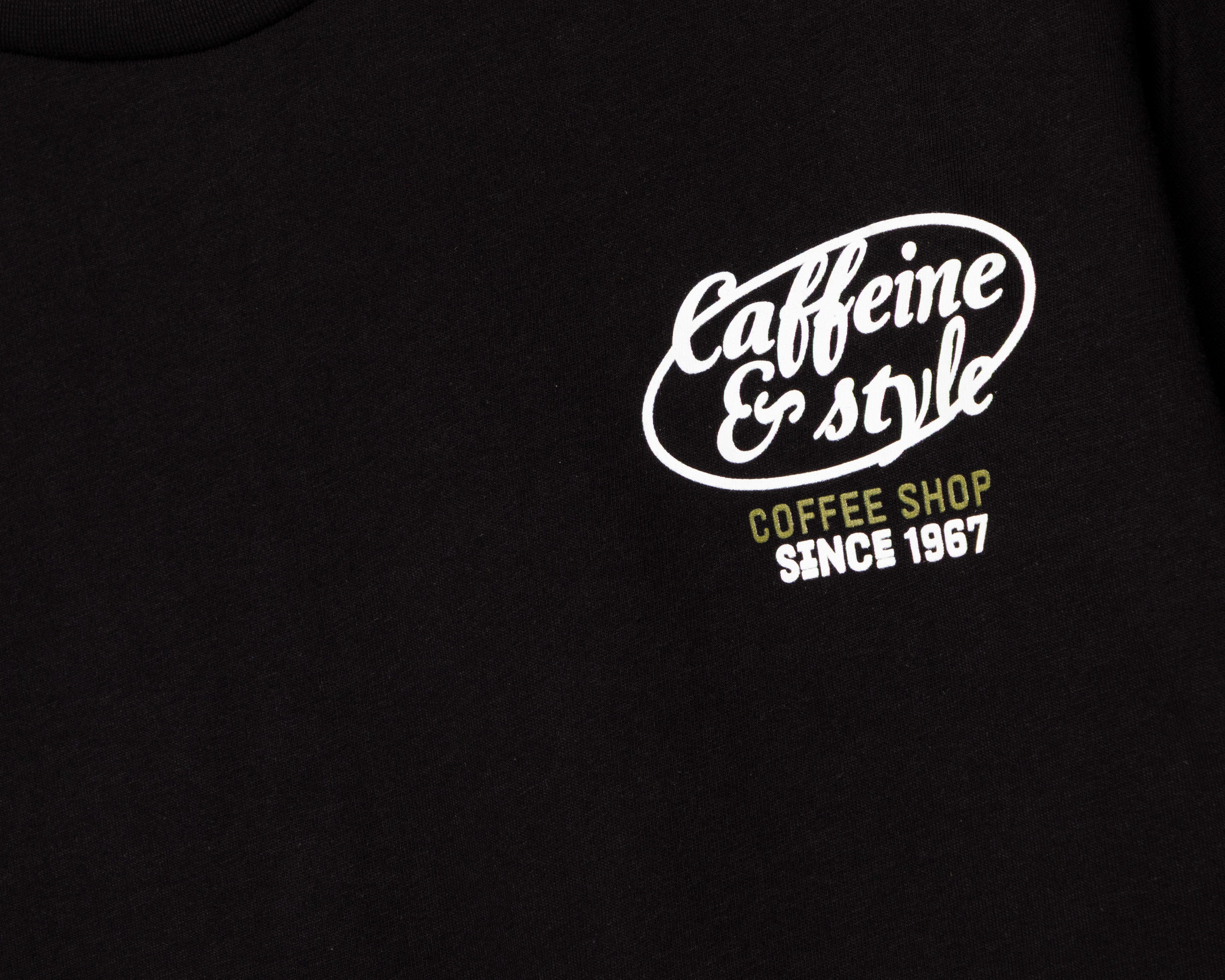 Foto 4 pulgar | Foto 3 | Playera de Cuello Redondo Negra Refill para Hombre