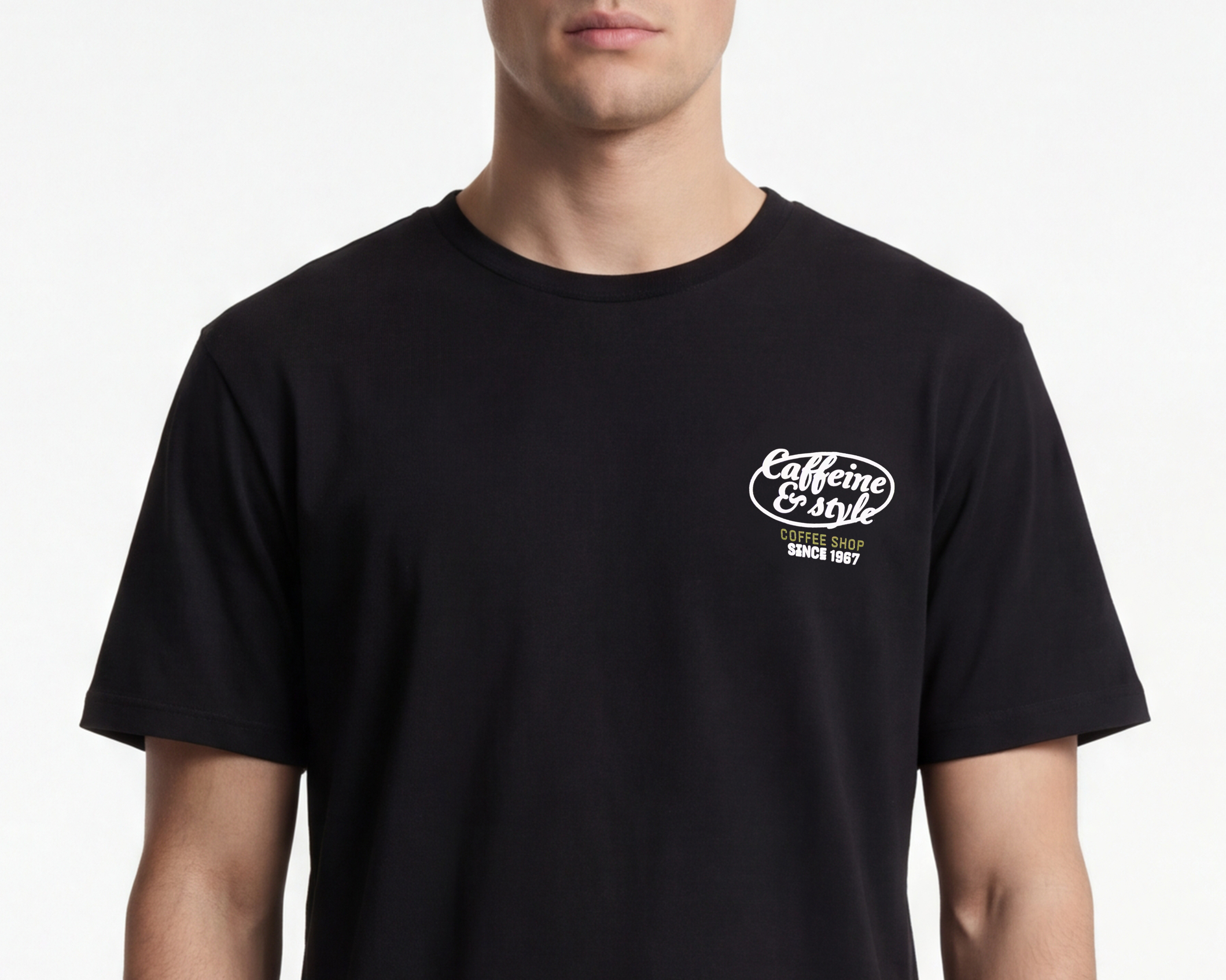 Foto 5 pulgar | Foto 4 | Playera de Cuello Redondo Negra Refill para Hombre