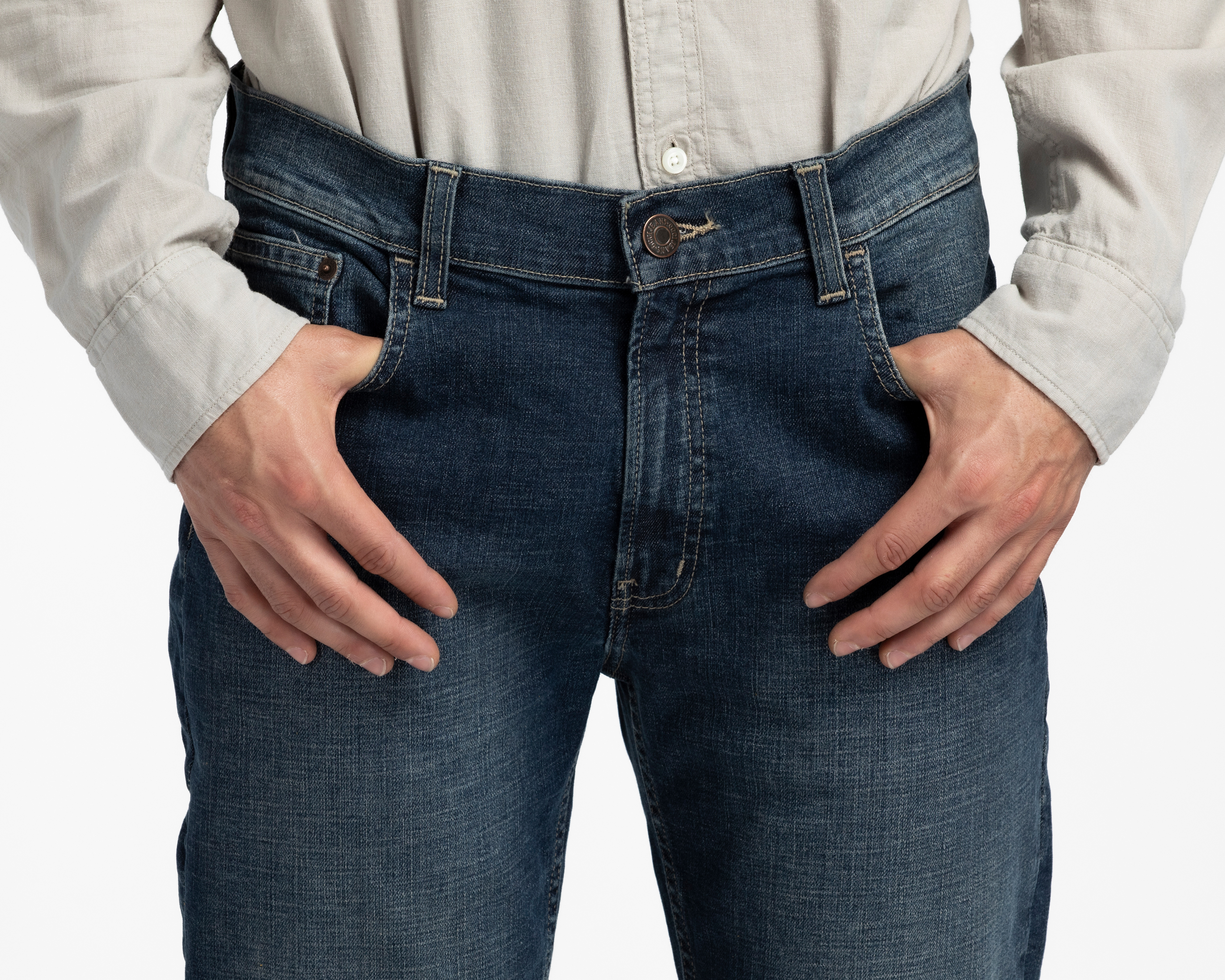Foto 4 pulgar | Foto 3 | Jeans Slim Straight Oggi Vaxter Vintage para Hombre
