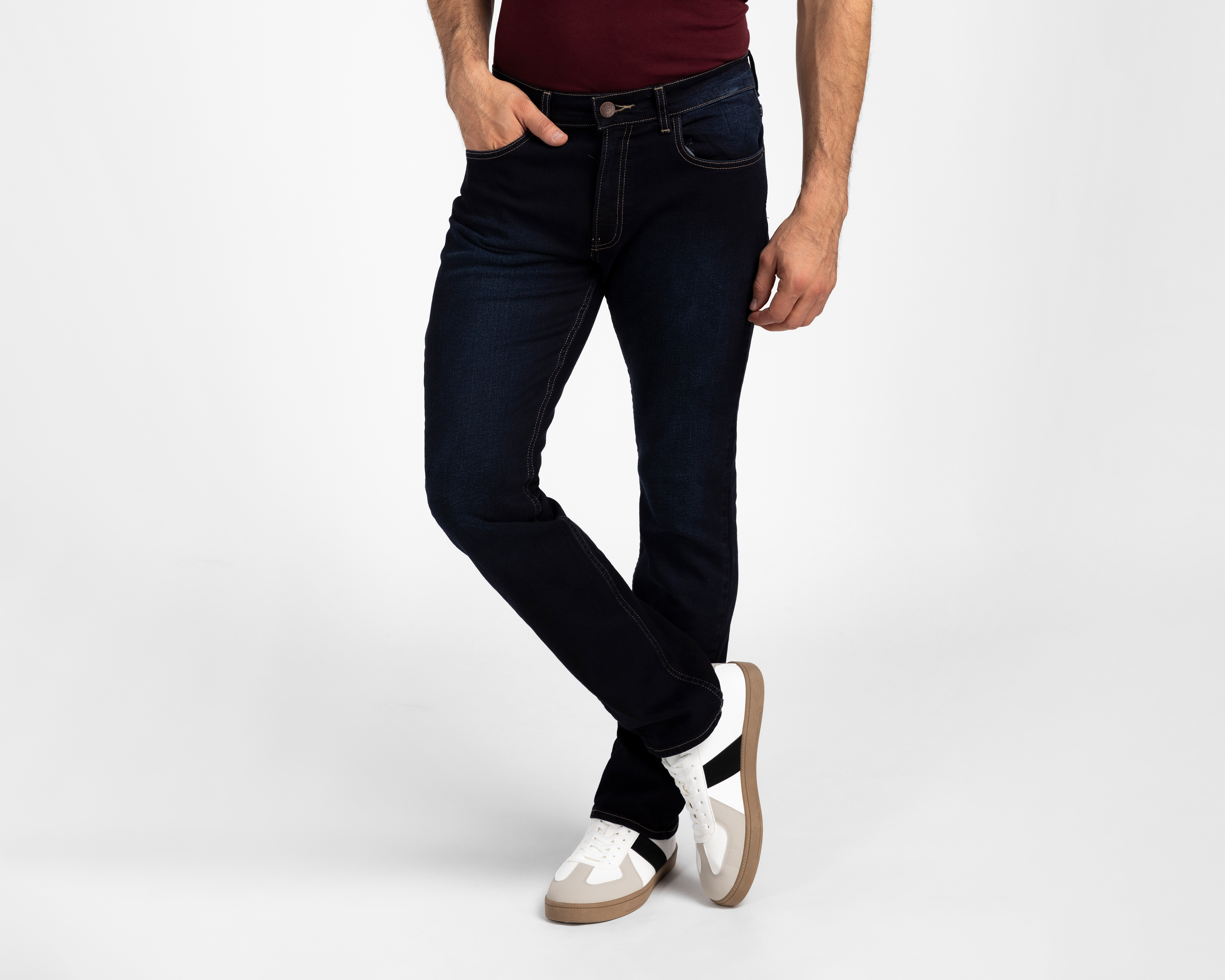 Foto 2 pulgar | Foto 1 | Jeans Slim Straight Oggi Vaxter Vintage para Hombre