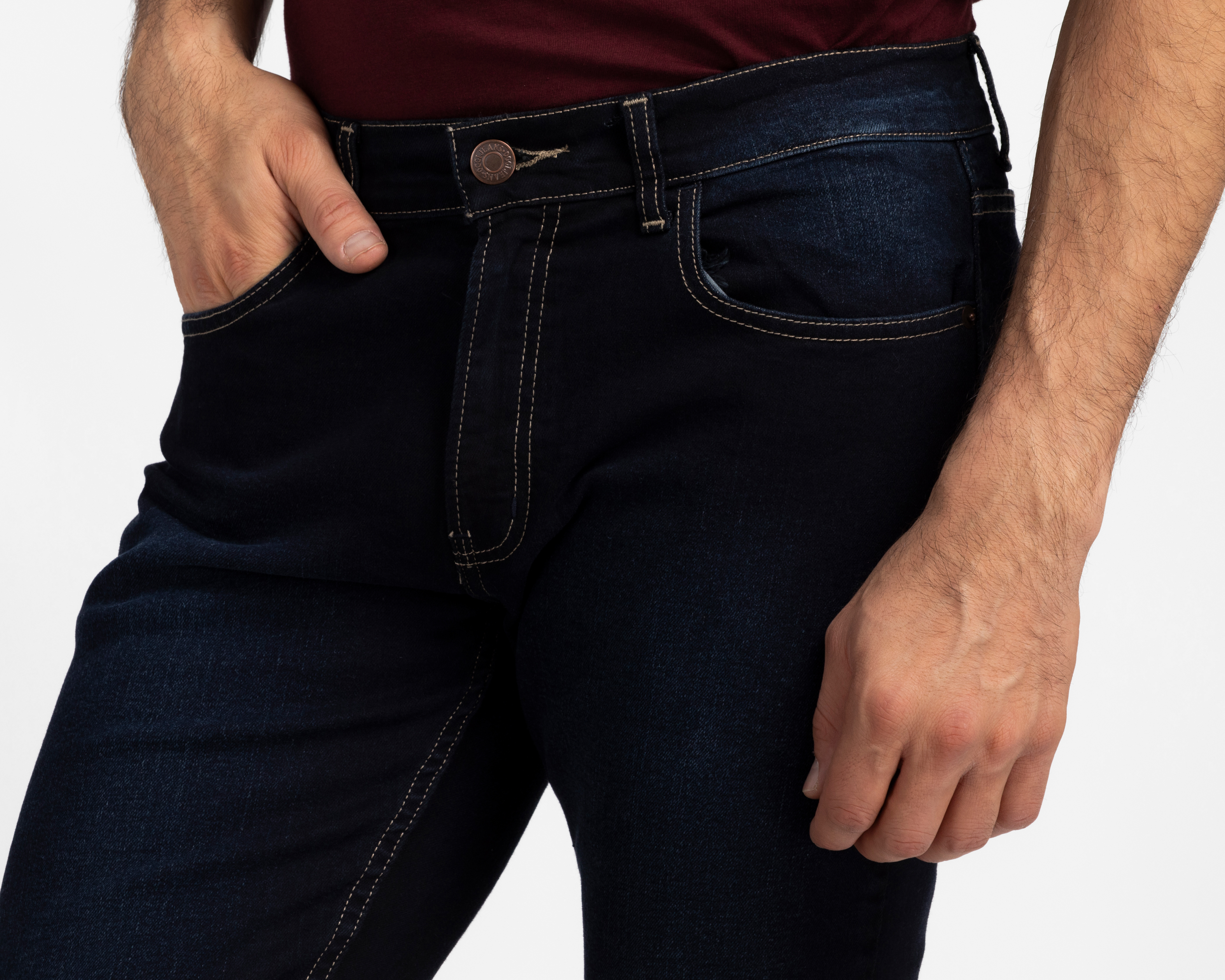 Foto 4 pulgar | Foto 3 | Jeans Slim Straight Oggi Vaxter Vintage para Hombre