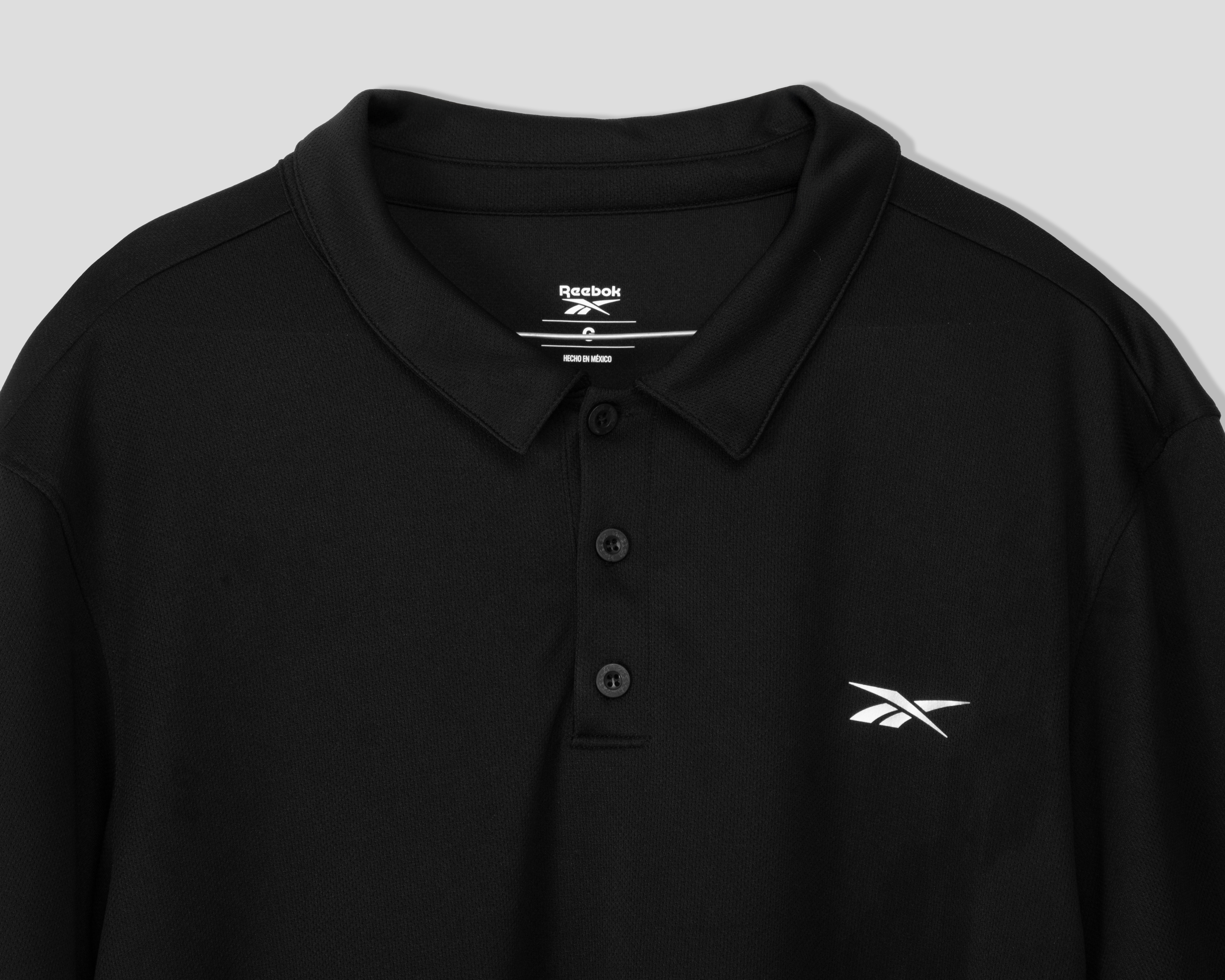 Foto 3 | Foto 3 | Playera Polo Reebok Negra para Hombre