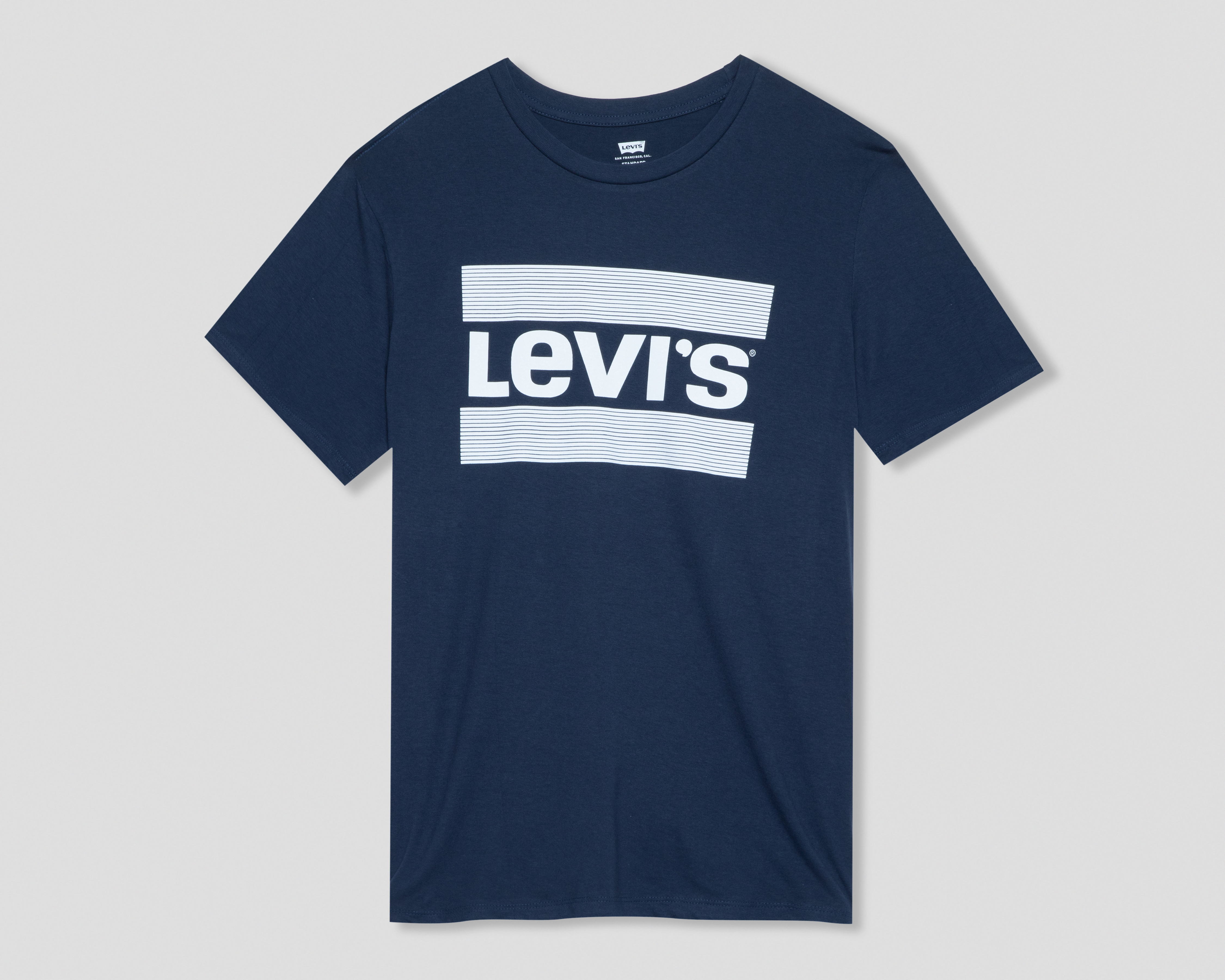 Foto 1 | Foto 1 | Playera de Cuello Redondo Azul Marino Levi's para Hombre